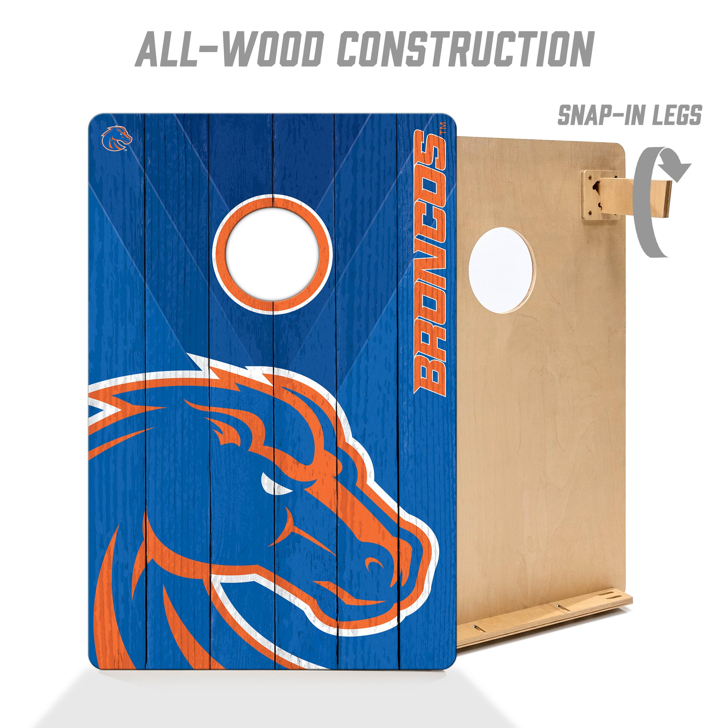 YouTheFan NCAA Boise State Broncos 2’ x 3’ Wood Cornhole Game with Logo Bags - Sports Collectibles, Sports Memorabilia, Sports Fan Shop, Sports Gifts