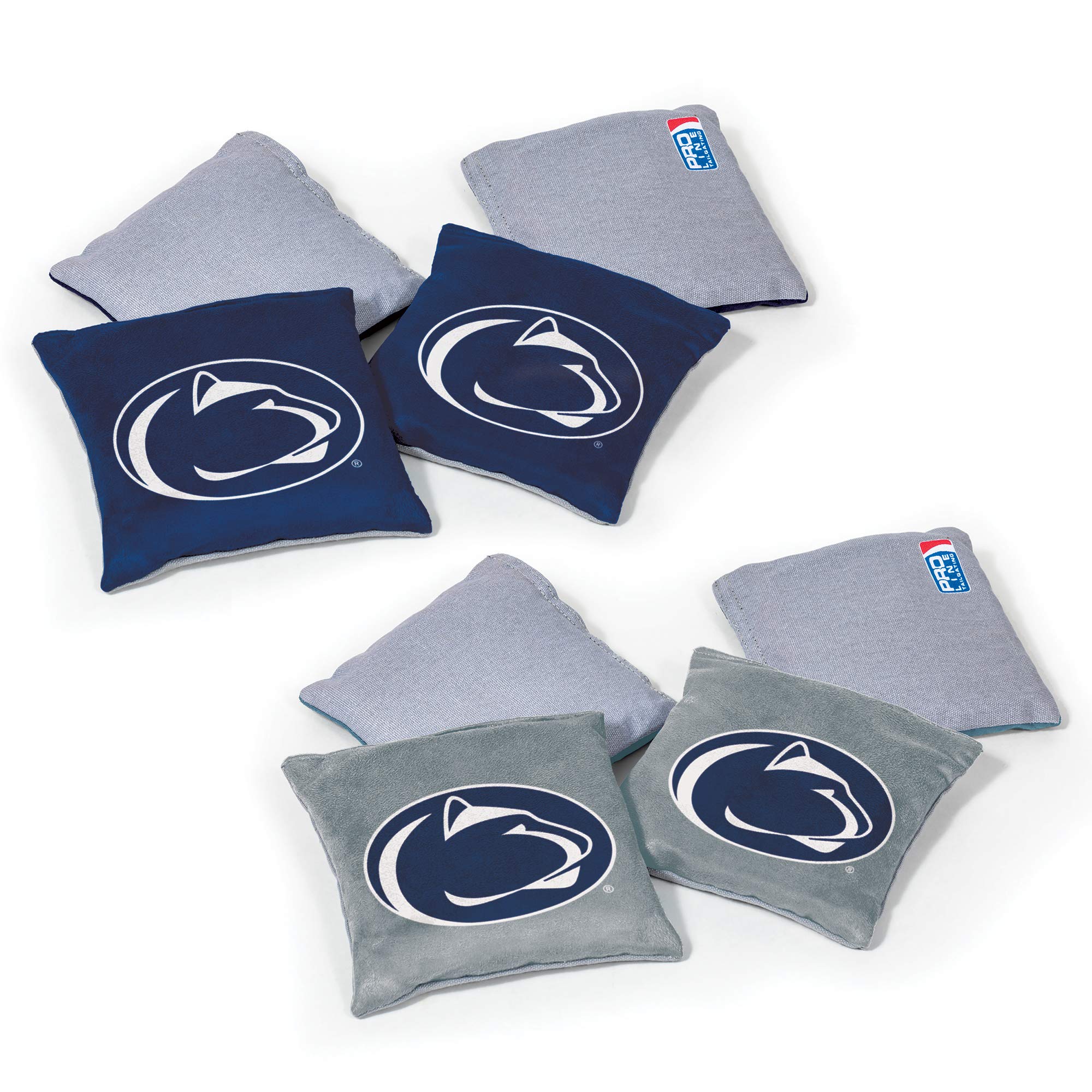 Wild Sports NCAA Penn State Nittany Lions 8pk Dual Sided Bean Bags, Team Color - Sports Collectibles, Sports Memorabilia, Sports Fan Shop, Sports Gifts