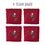 YouTheFan NFL Tampa Bay Buccaneers Cornhole Bags - 4PK - Red - Sports Collectibles, Sports Memorabilia, Sports Fan Shop, Sports Gifts
