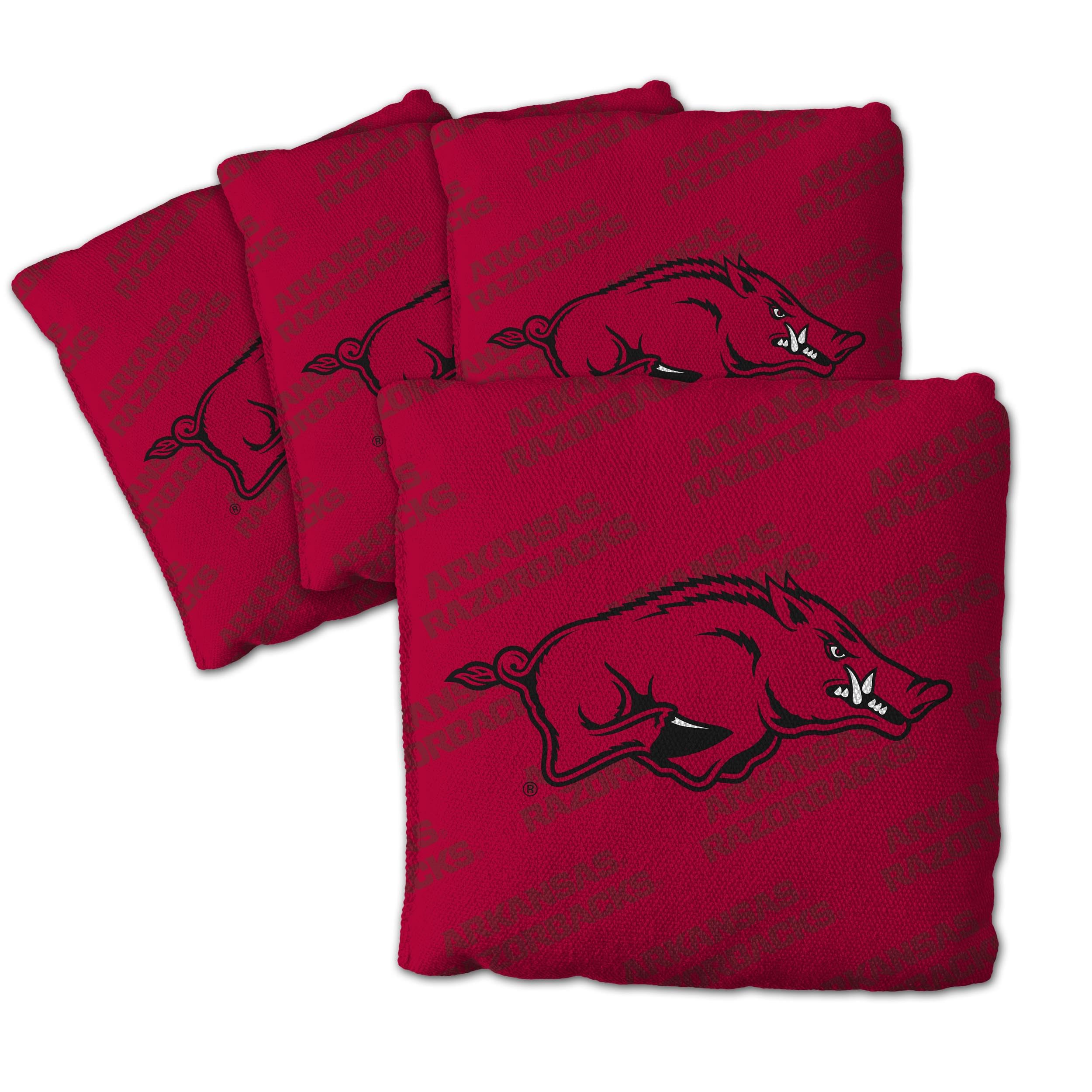 YouTheFan NCAA Arkansas Razorbacks Cornhole Bags - 4PK - Red - Sports Collectibles, Sports Memorabilia, Sports Fan Shop, Sports Gifts