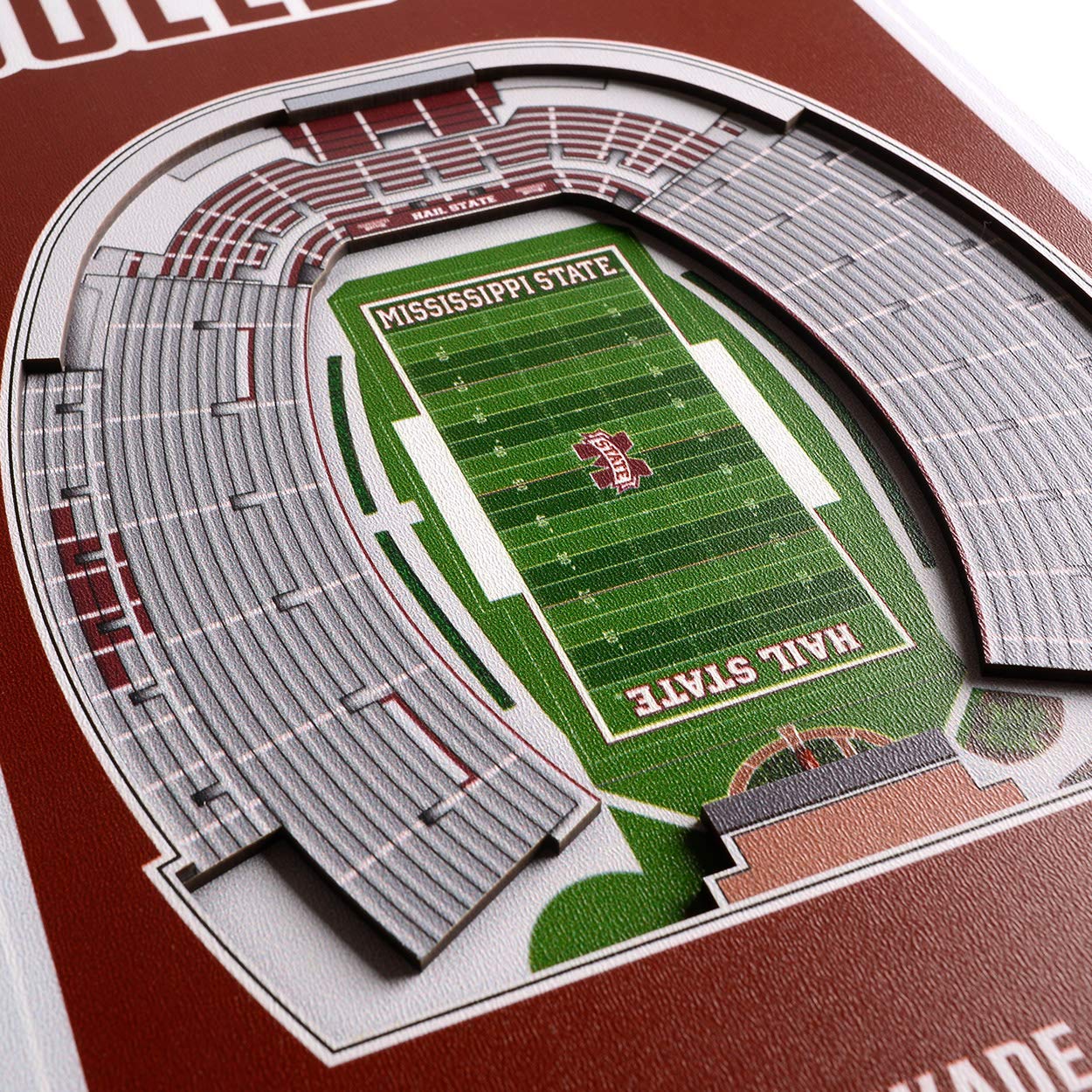 YouTheFan NCAA Mississippi State Bulldogs 3D Stadium 8x32 Banner - Davis Wade Stadium at Scott Field - Sports Collectibles, Sports Memorabilia, Sports Fan Shop, Sports Gifts