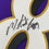 Framed Autographed/Signed Mark Andrews 35x39 Baltimore Purple Football Jersey Beckett BAS COA