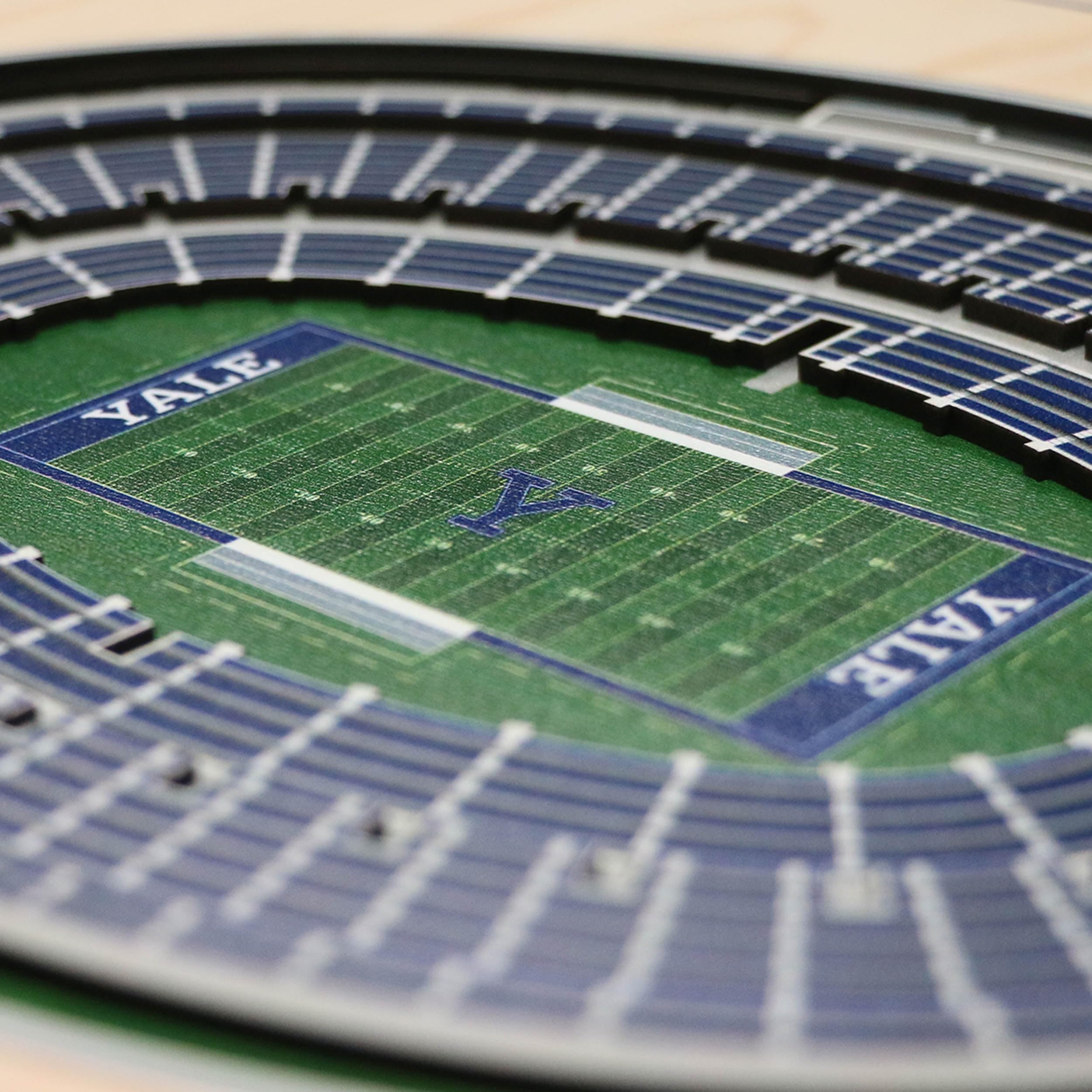 YouTheFan NCAA Yale Bulldogs 5-Layer StadiumView 3D Wall Art - Yale Bowl - Sports Collectibles, Sports Memorabilia, Sports Fan Shop, Sports Gifts