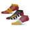 For Bare Feet NFL WASHINGTON COMMANDERS Stripe Stack 3 Pack Ankle Sock Team Colors Large - Sports Gifts, Sports Memorabilia, Sports Collectibles, Fan Shop