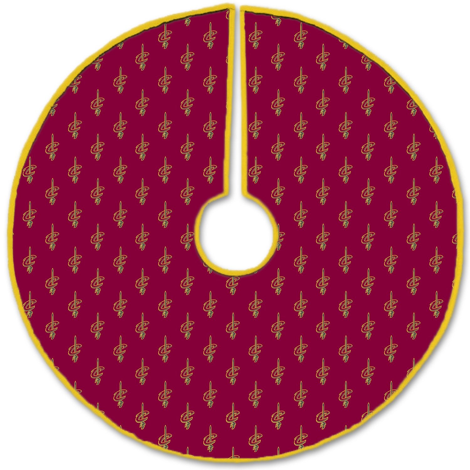 Pegasus Sports NBA Microplush Logo Christmas Tree Skirt, 52", Cleveland Cavaliers - Sports Gifts, Sports Memorabilia, Sports Collectibles, Fan Shop
