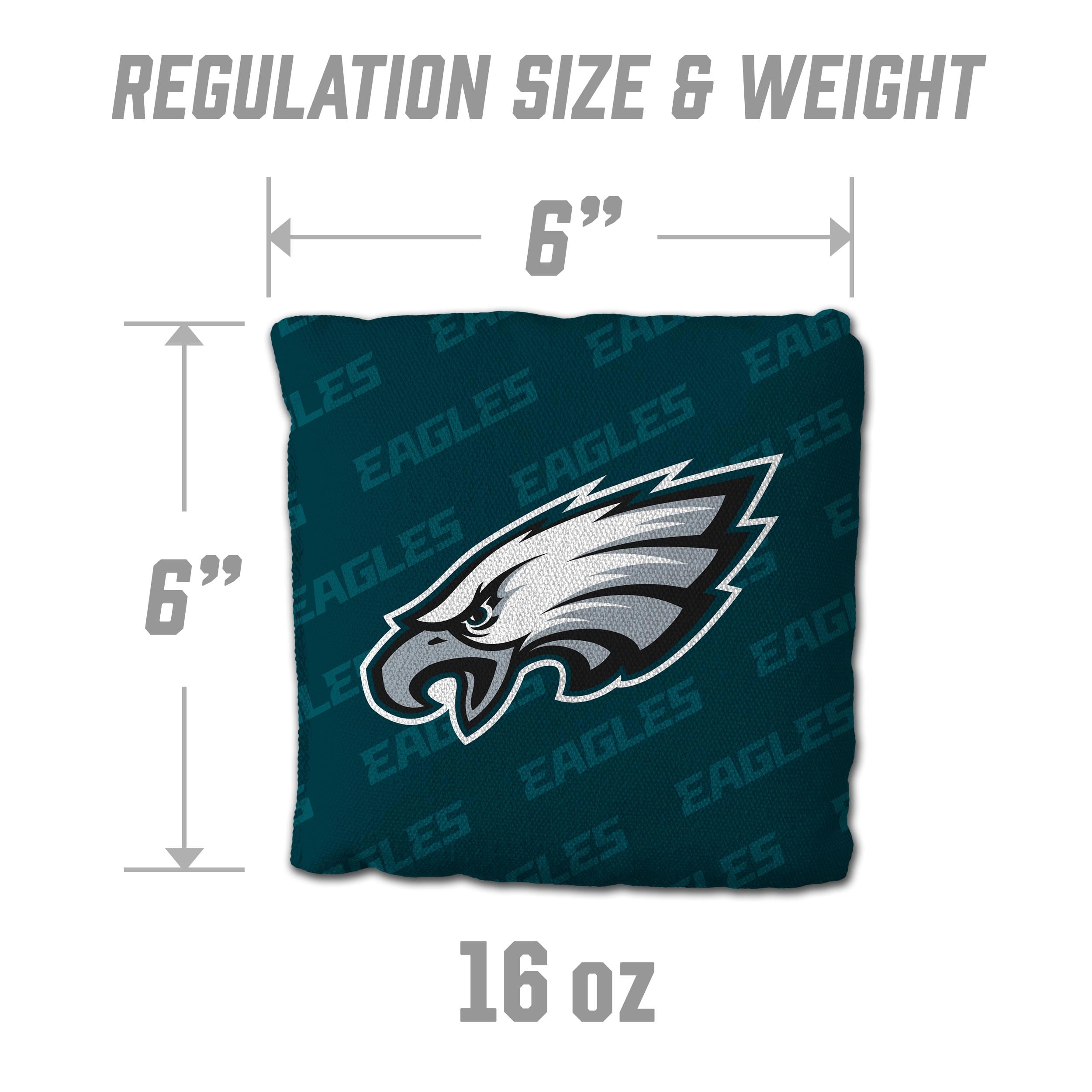 YouTheFan NFL Philadelphia Eagles Cornhole Bags - 4PK - Green - Sports Collectibles, Sports Memorabilia, Sports Fan Shop, Sports Gifts
