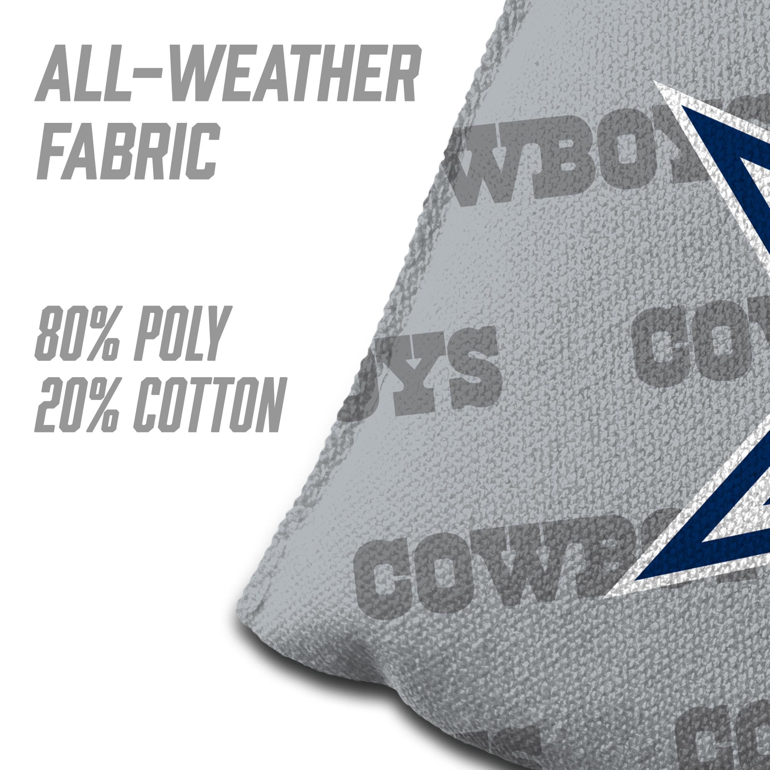 YouTheFan NFL Dallas Cowboys Cornhole Bags - 4PK - Grey - Sports Collectibles, Sports Memorabilia, Sports Fan Shop, Sports Gifts
