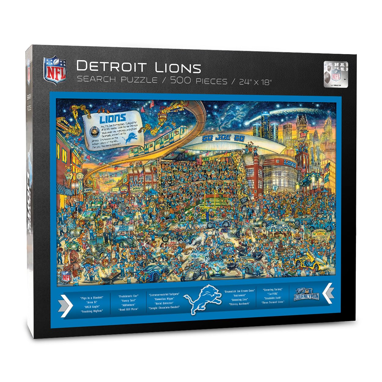YouTheFan NFL Joe Journeyman 18'' x 24'' 500-Piece Team Puzzle - Sports Collectibles, Sports Memorabilia, Sports Fan Shop, Sports Gifts