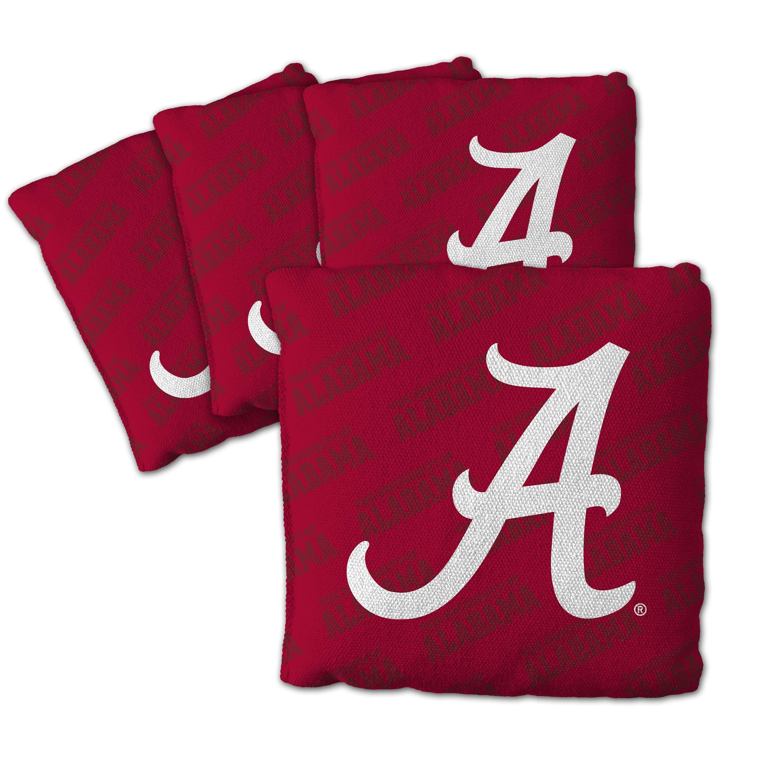 YouTheFan NCAA Alabama Crimson Tide Cornhole Bags - 4PK - Red - Sports Collectibles, Sports Memorabilia, Sports Fan Shop, Sports Gifts