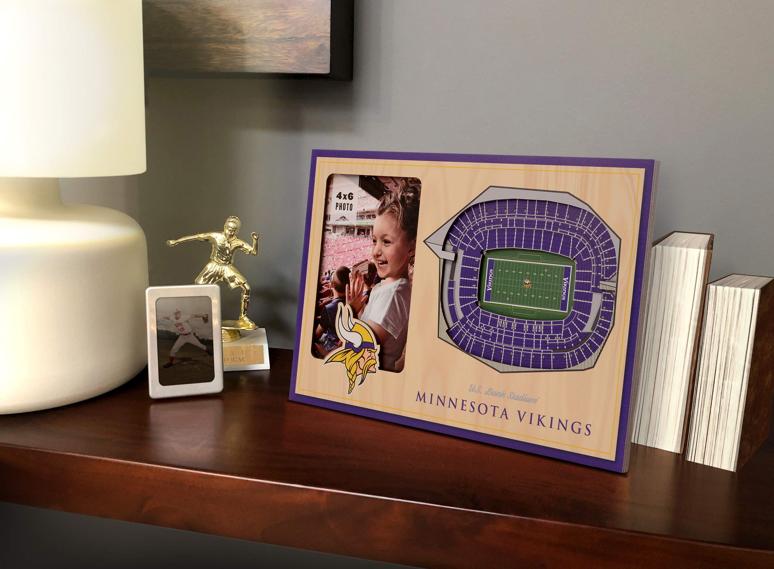 YouTheFan NFL Minnesota Vikings 3D StadiumViews Picture Frame - Sports Collectibles, Sports Memorabilia, Sports Fan Shop, Sports Gifts