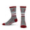 For Bare Feet Mens NCAA Alabama Crimson Tide 5 Star Crew Sock Marble Grey Large - Sports Gifts, Sports Memorabilia, Sports Collectibles, Fan Shop