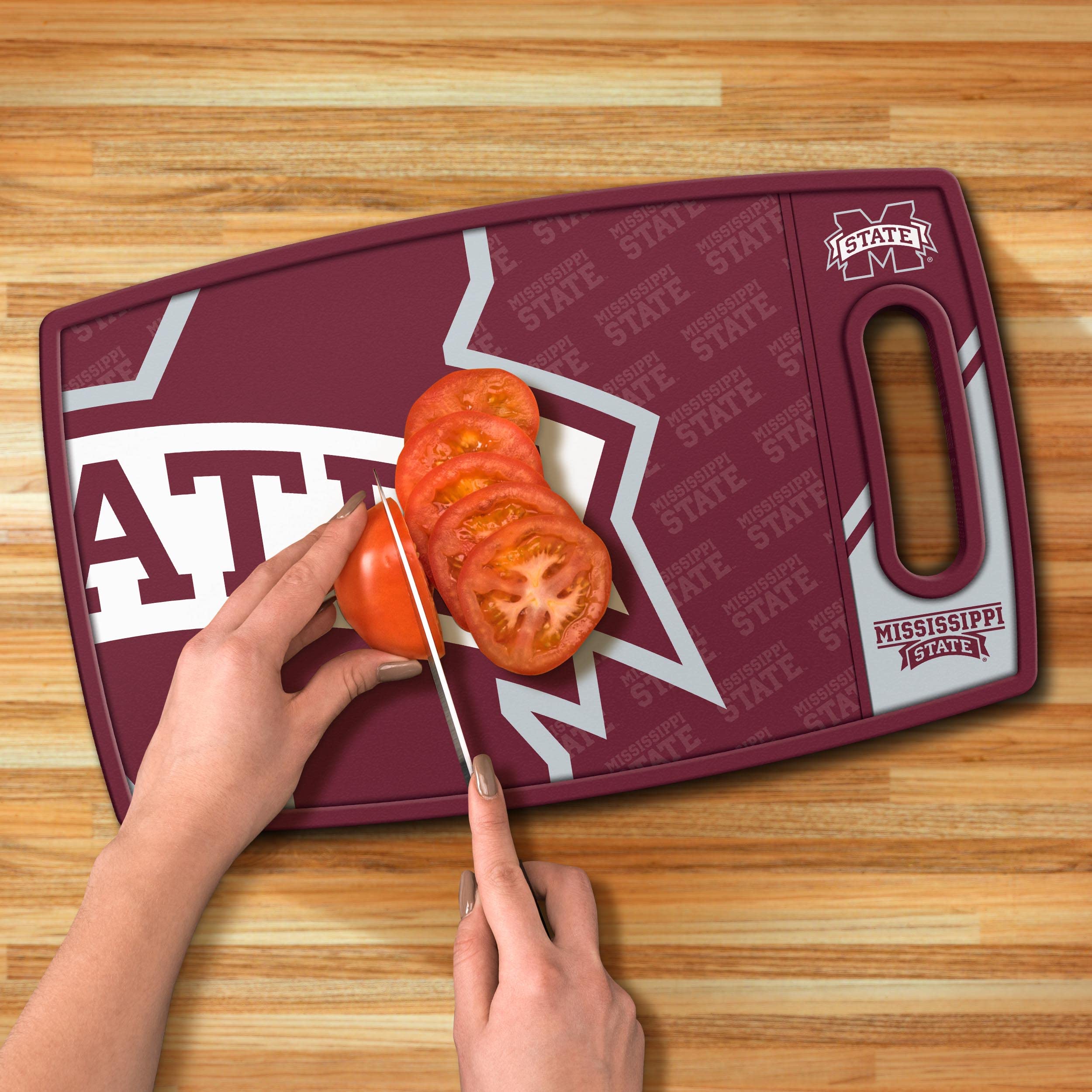 YouTheFan NCAA Mississippi State Bulldogs Logo Series Cutting Board - Sports Collectibles, Sports Memorabilia, Sports Fan Shop, Sports Gifts
