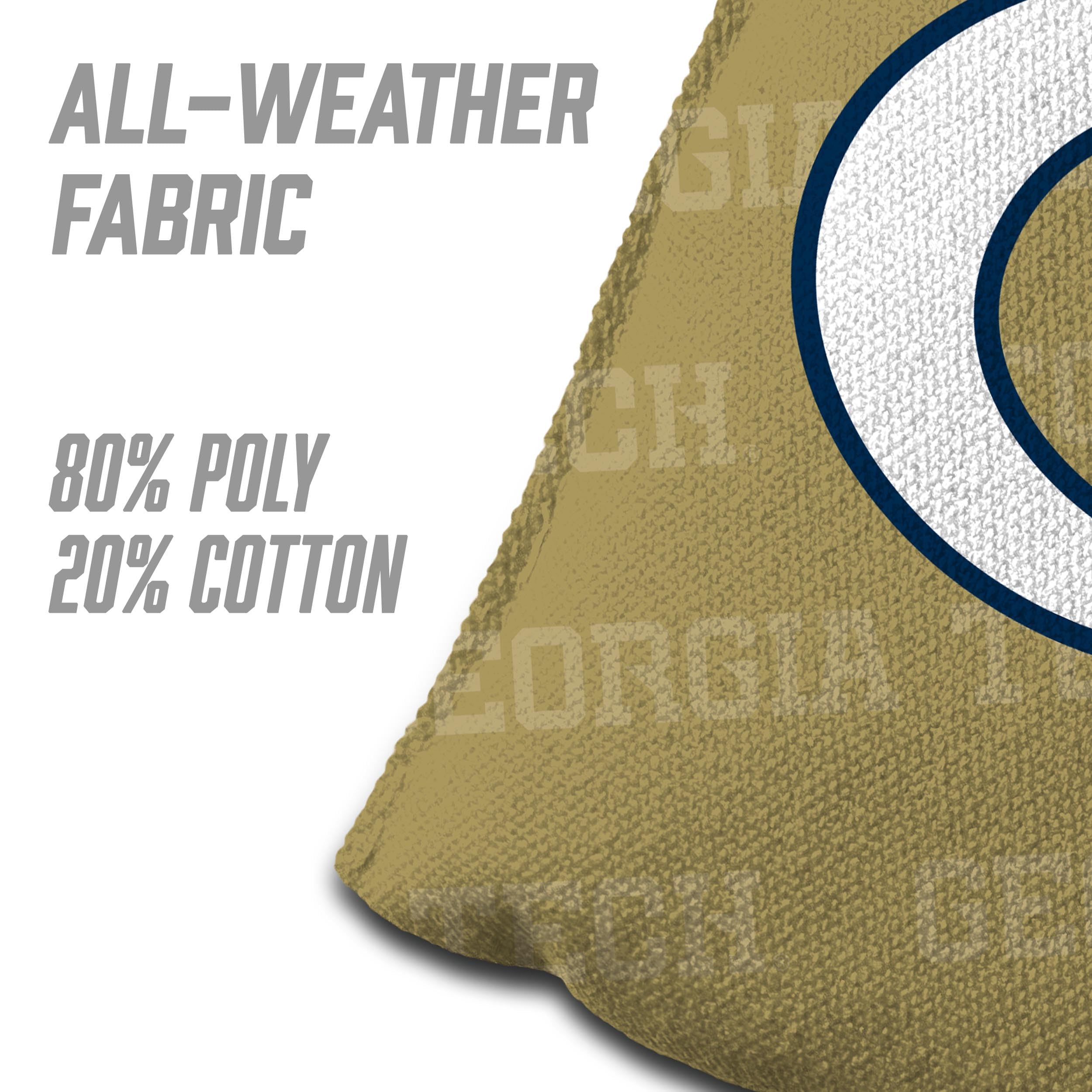 YouTheFan NCAA Georgia Tech Yellow Jackets Cornhole Bags - 4PK - Gold - Sports Collectibles, Sports Memorabilia, Sports Fan Shop, Sports Gifts