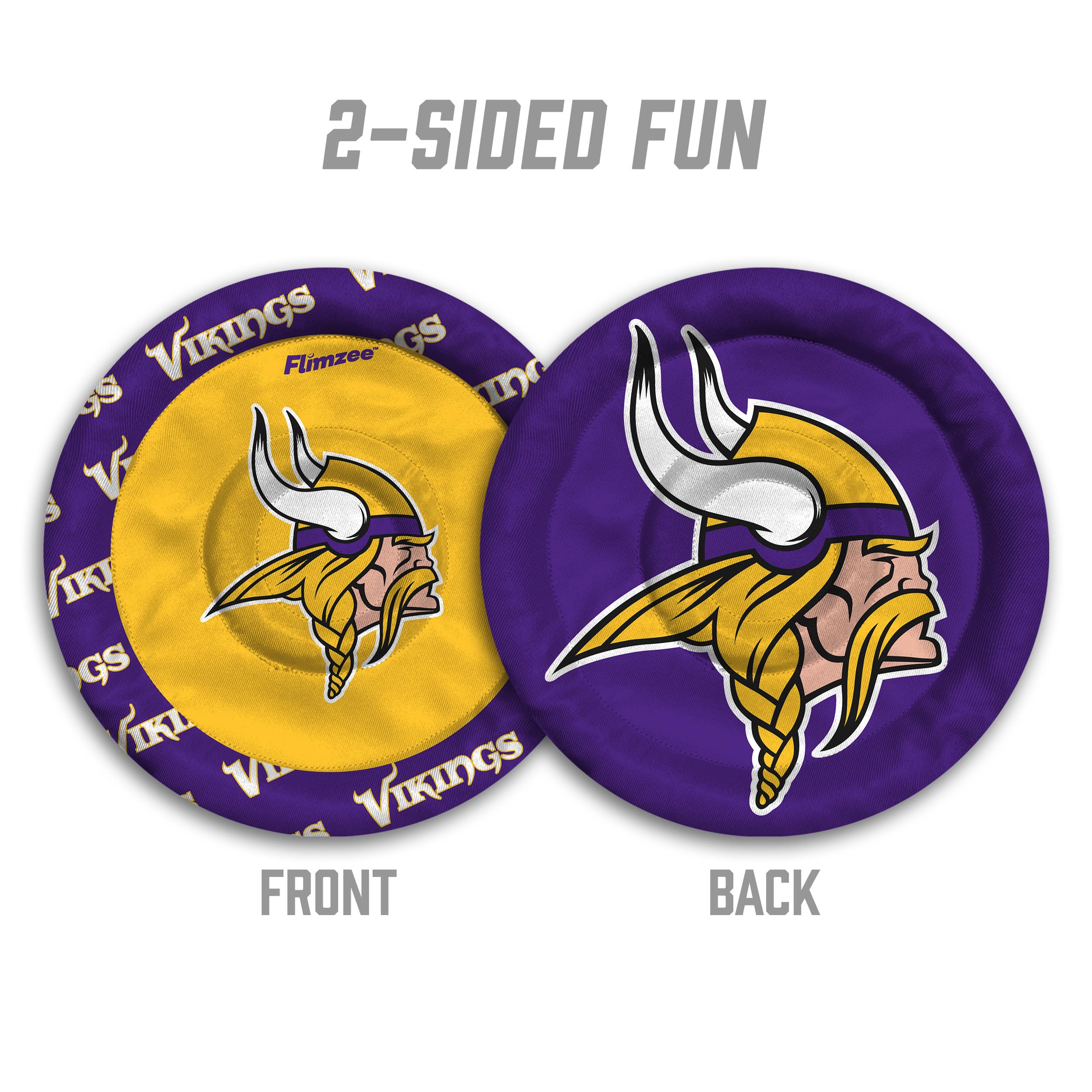 YouTheFan NFL Minnesota Vikings Flimzee Bean-Bag Flying Disc - Sports Collectibles, Sports Memorabilia, Sports Fan Shop, Sports Gifts