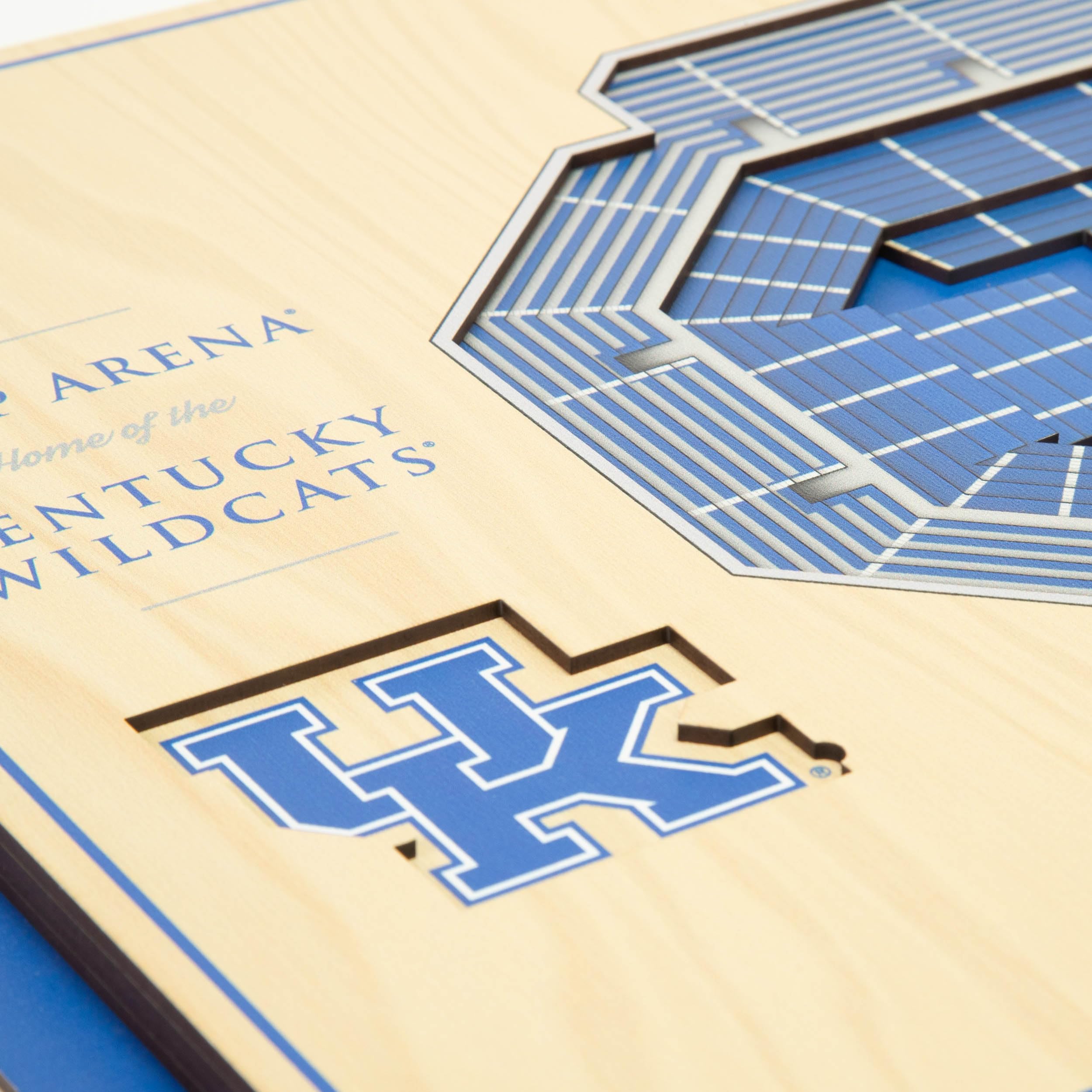 YouTheFan NCAA Kentucky Wildcats 5-Layer StadiumView 3D Wall Art - Rupp Arena - Sports Collectibles, Sports Memorabilia, Sports Fan Shop, Sports Gifts