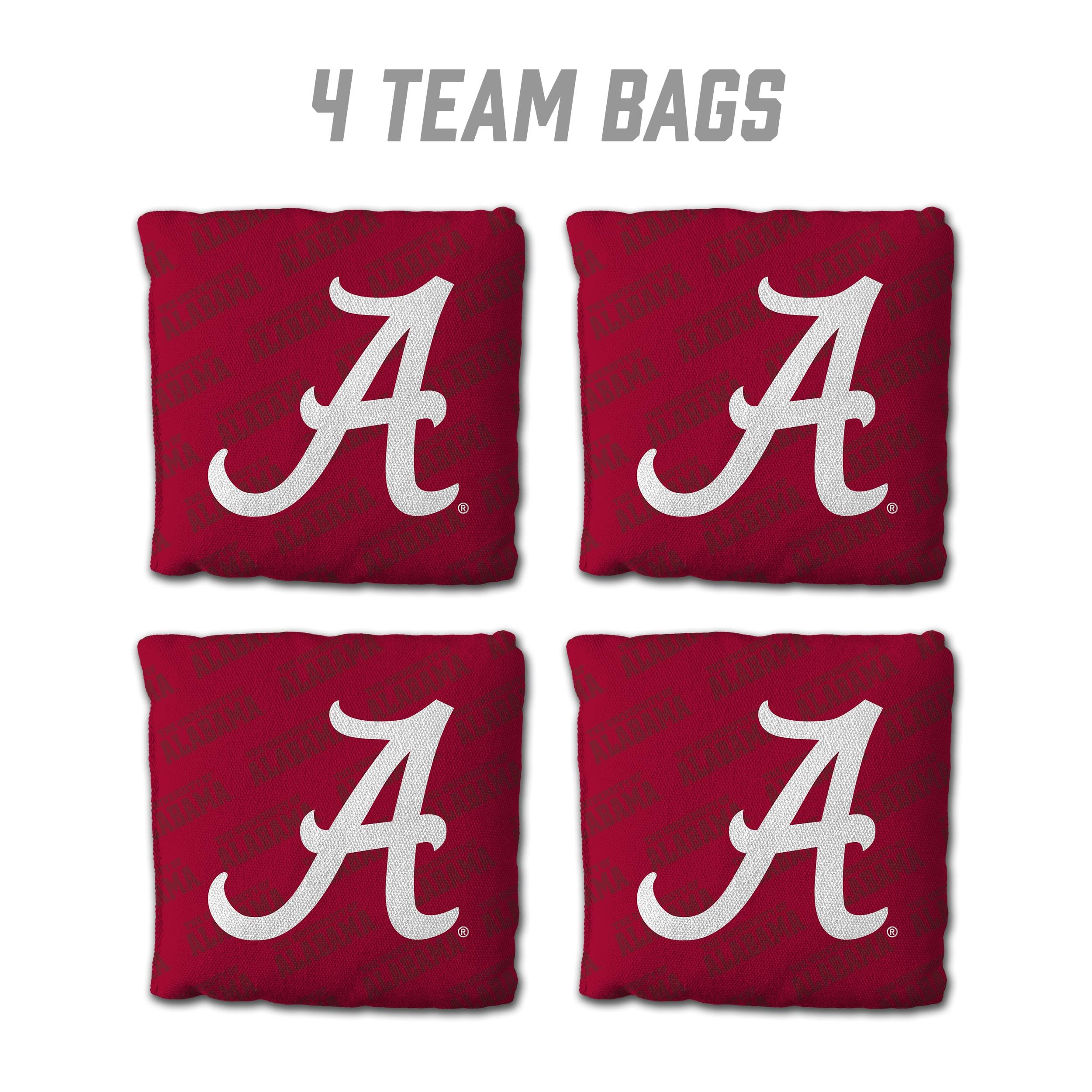 YouTheFan NCAA Alabama Crimson Tide Cornhole Bags - 4PK - Red - Sports Collectibles, Sports Memorabilia, Sports Fan Shop, Sports Gifts