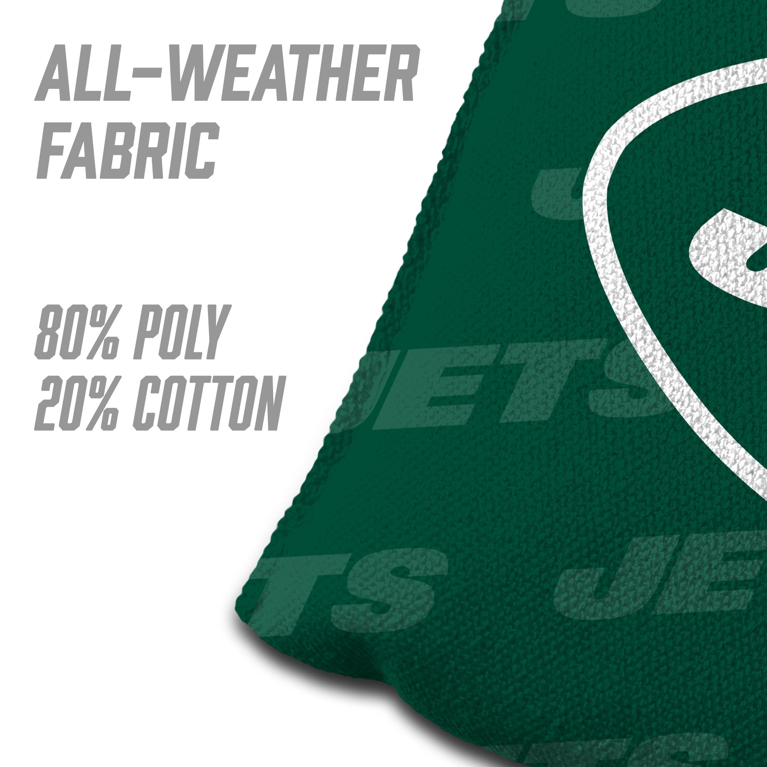 YouTheFan NFL New York Jets Cornhole Bags - 4PK - Green - Sports Collectibles, Sports Memorabilia, Sports Fan Shop, Sports Gifts