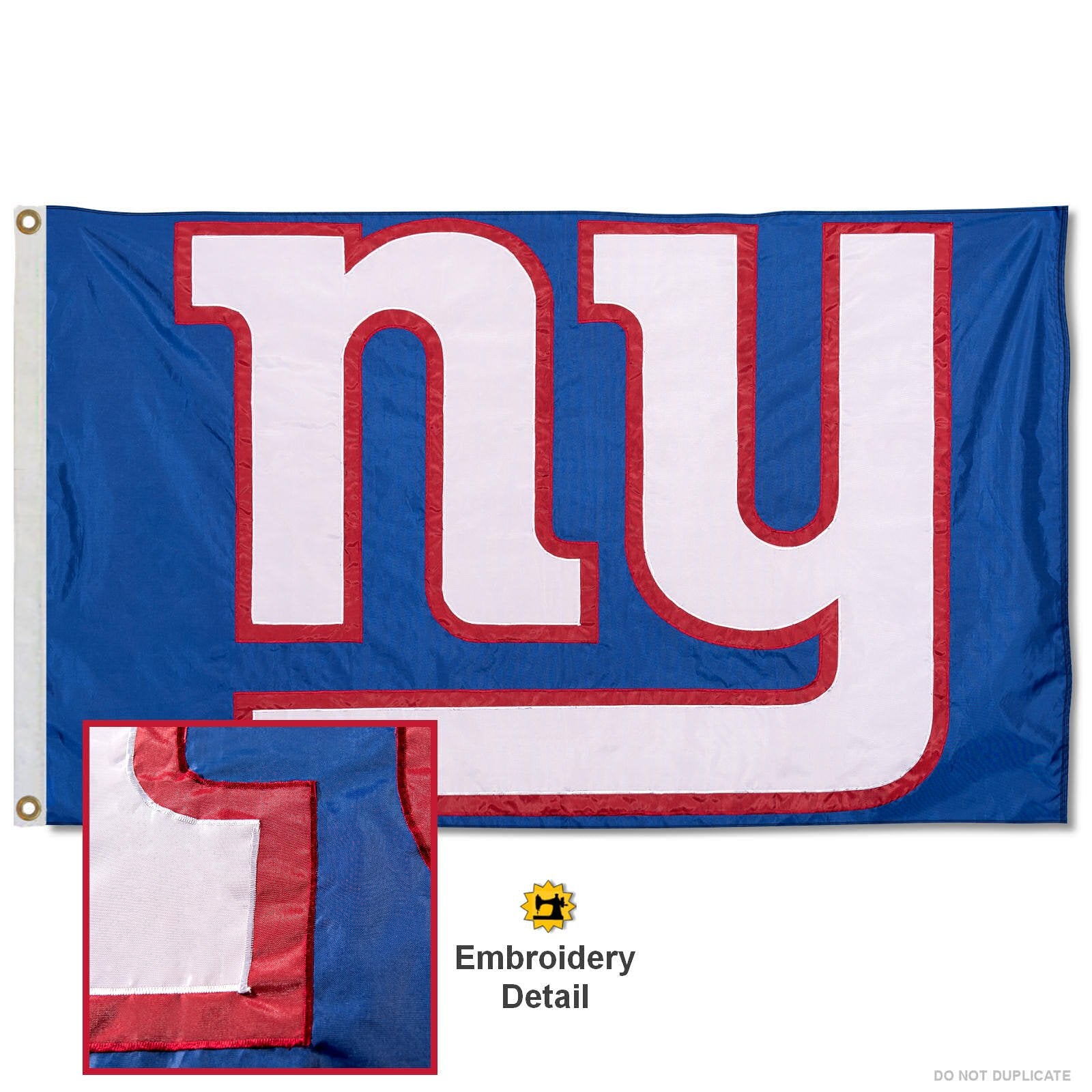 WinCraft New York Giants Embroidered Nylon Flag - Sports Collectibles, Sports Memorabilia, Sports Fan Shop, Sports Gifts