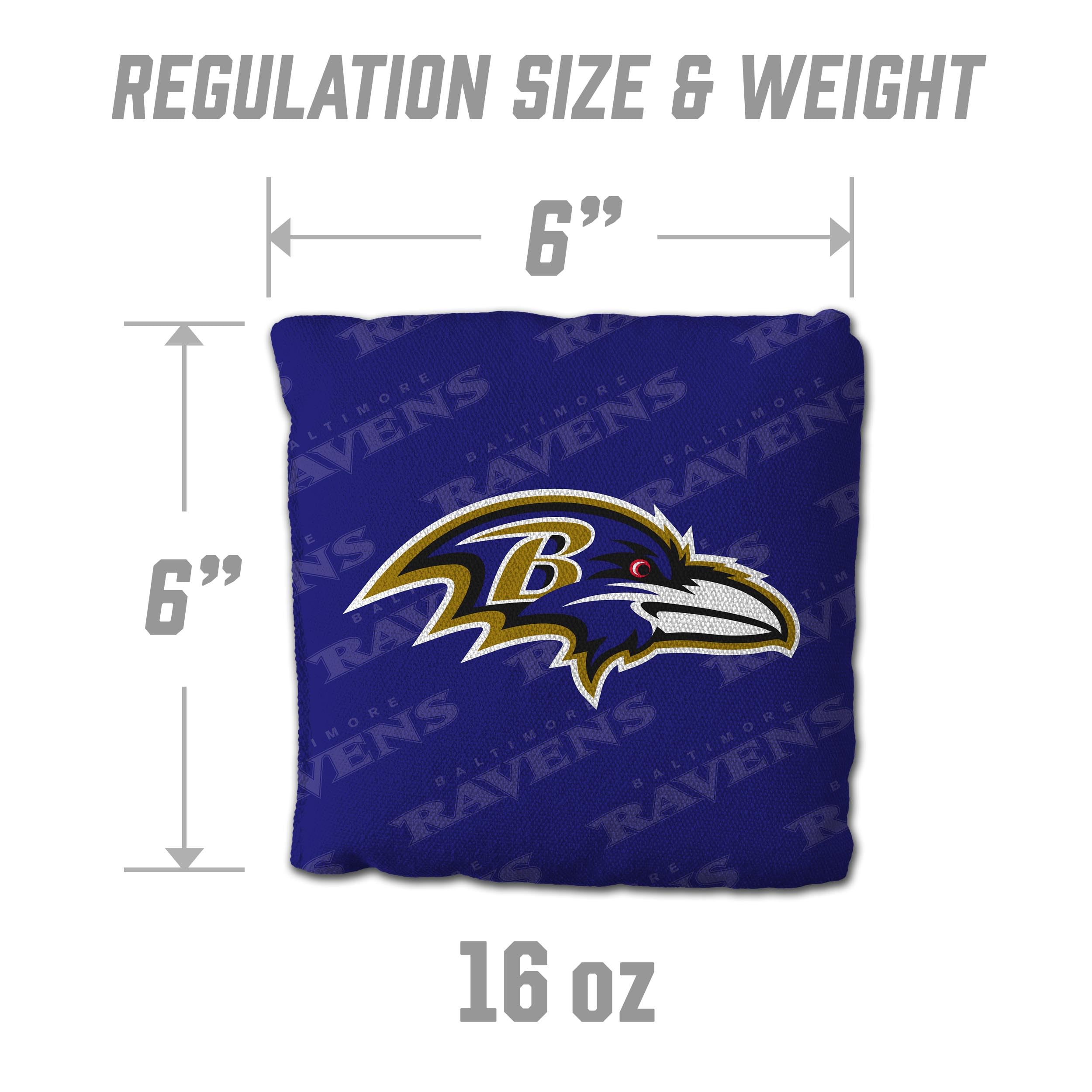 YouTheFan NFL Baltimore Ravens Cornhole Bags - 4PK - Purple - Sports Collectibles, Sports Memorabilia, Sports Fan Shop, Sports Gifts