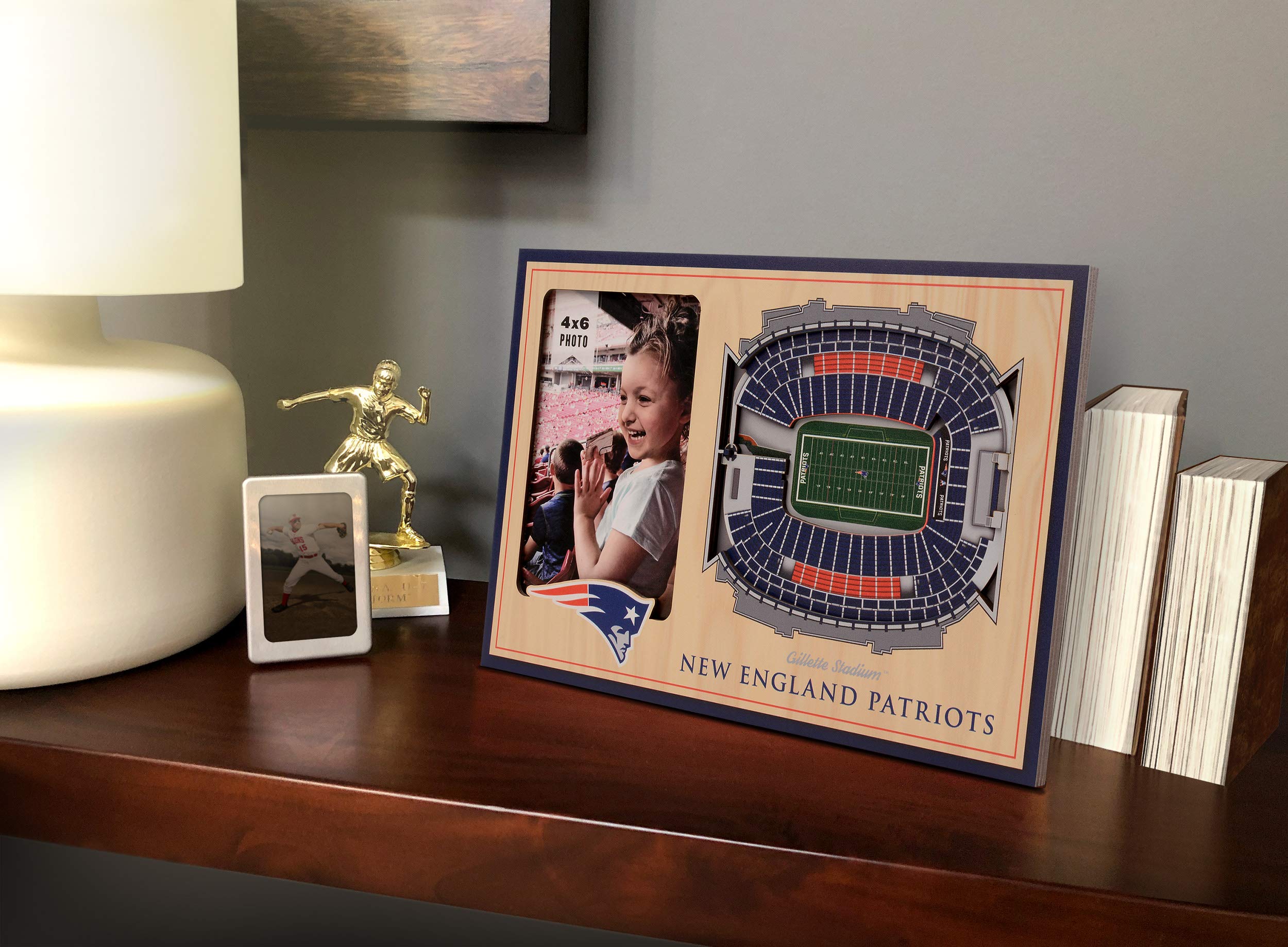 YouTheFan NFL New England Patriots 3D StadiumViews Picture Frame - Sports Collectibles, Sports Memorabilia, Sports Fan Shop, Sports Gifts