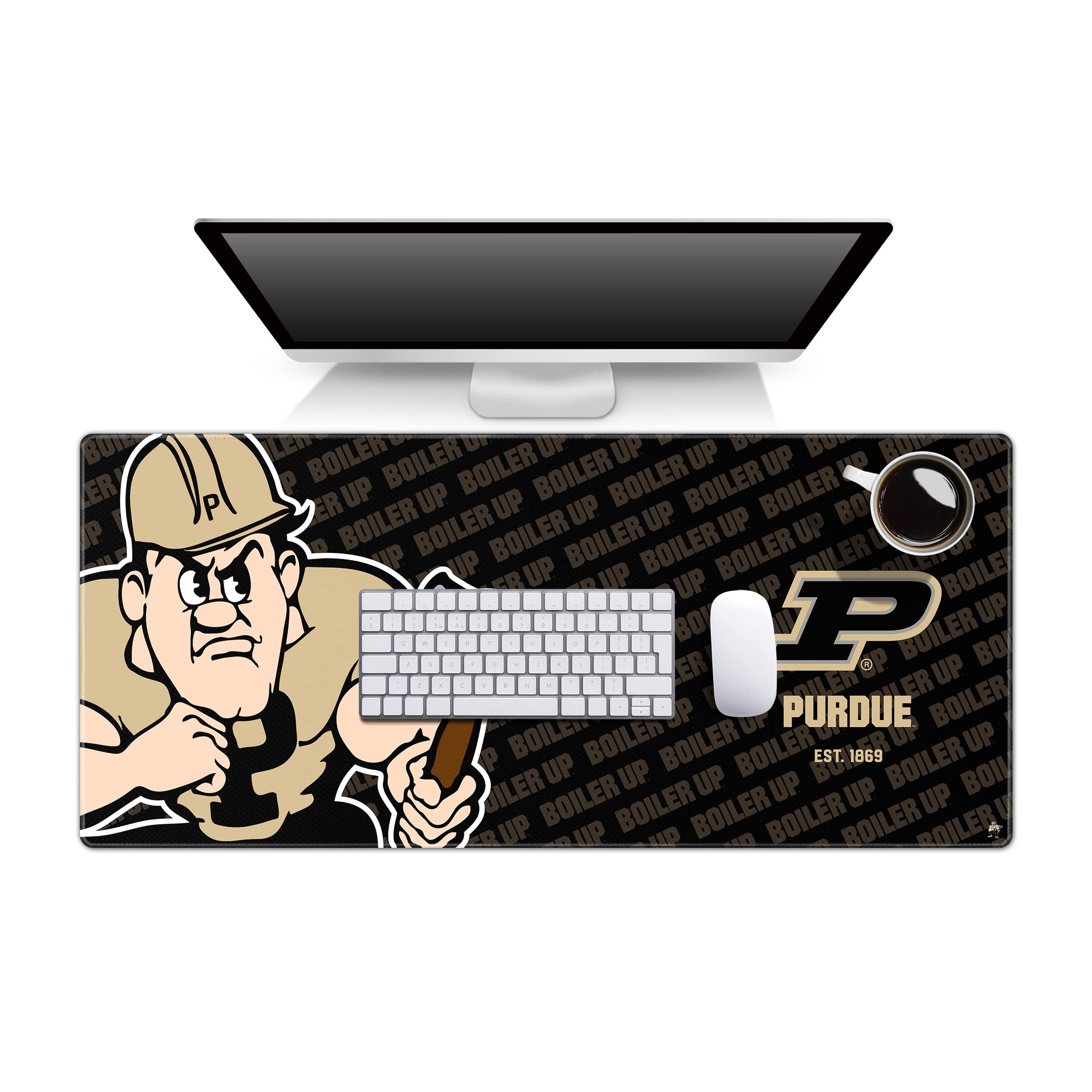 YouTheFan NCAA Purdue Boilermakers Logo Series Desk Pad - Sports Collectibles, Sports Memorabilia, Sports Fan Shop, Sports Gifts