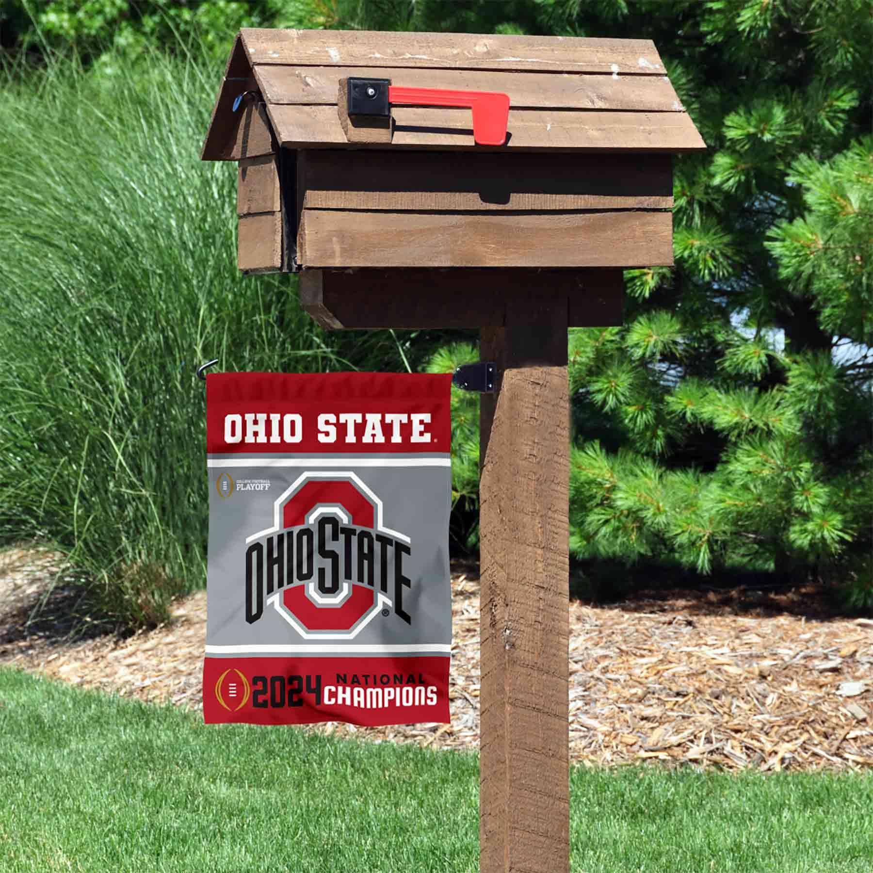Ohio State Buckeyes 2024 National Champs Double Sided Garden Banner Flag - Sports Collectibles, Sports Memorabilia, Sports Fan Shop, Sports Gifts