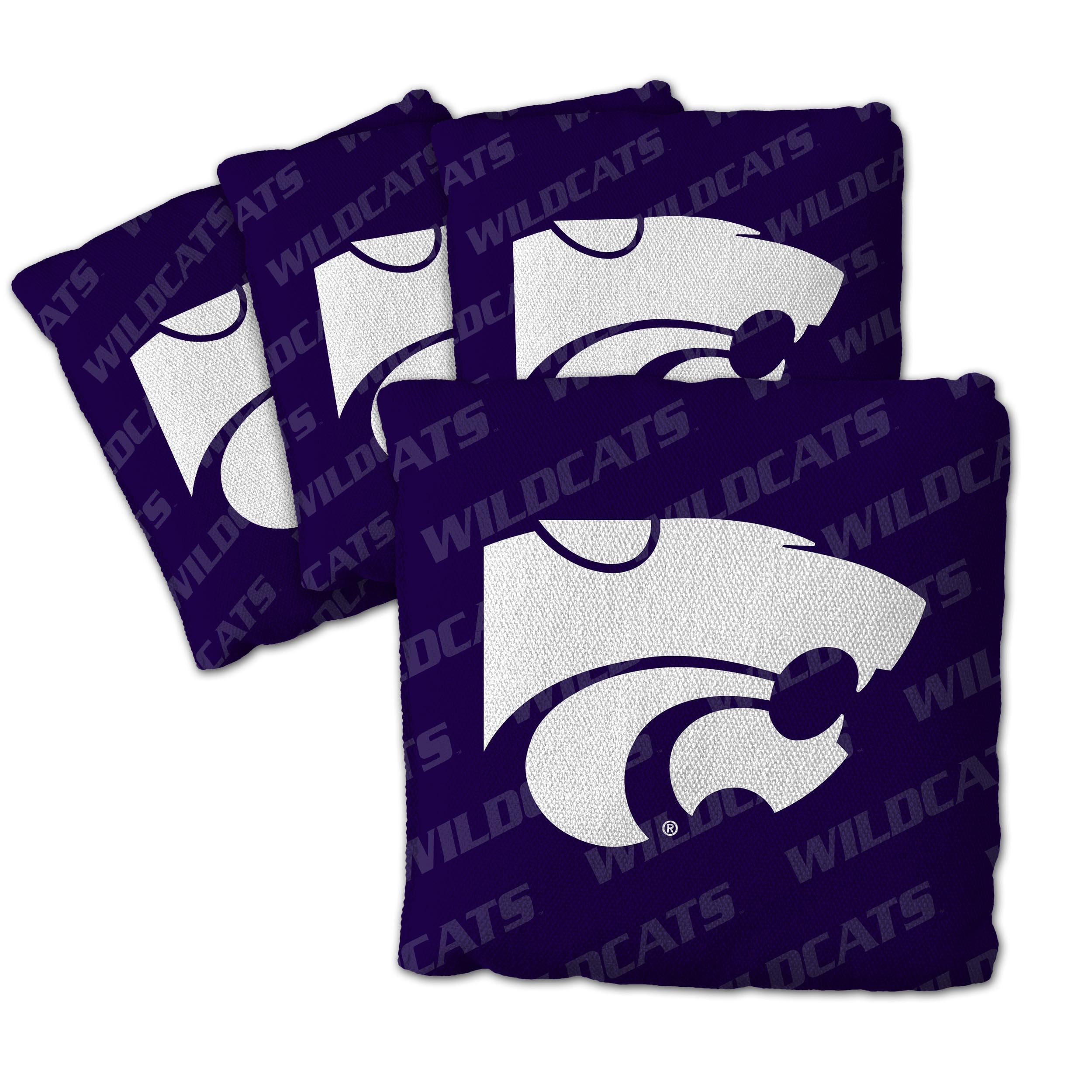 YouTheFan NCAA Kansas State Wildcats Cornhole Bags - 4PK - Purple - Sports Collectibles, Sports Memorabilia, Sports Fan Shop, Sports Gifts