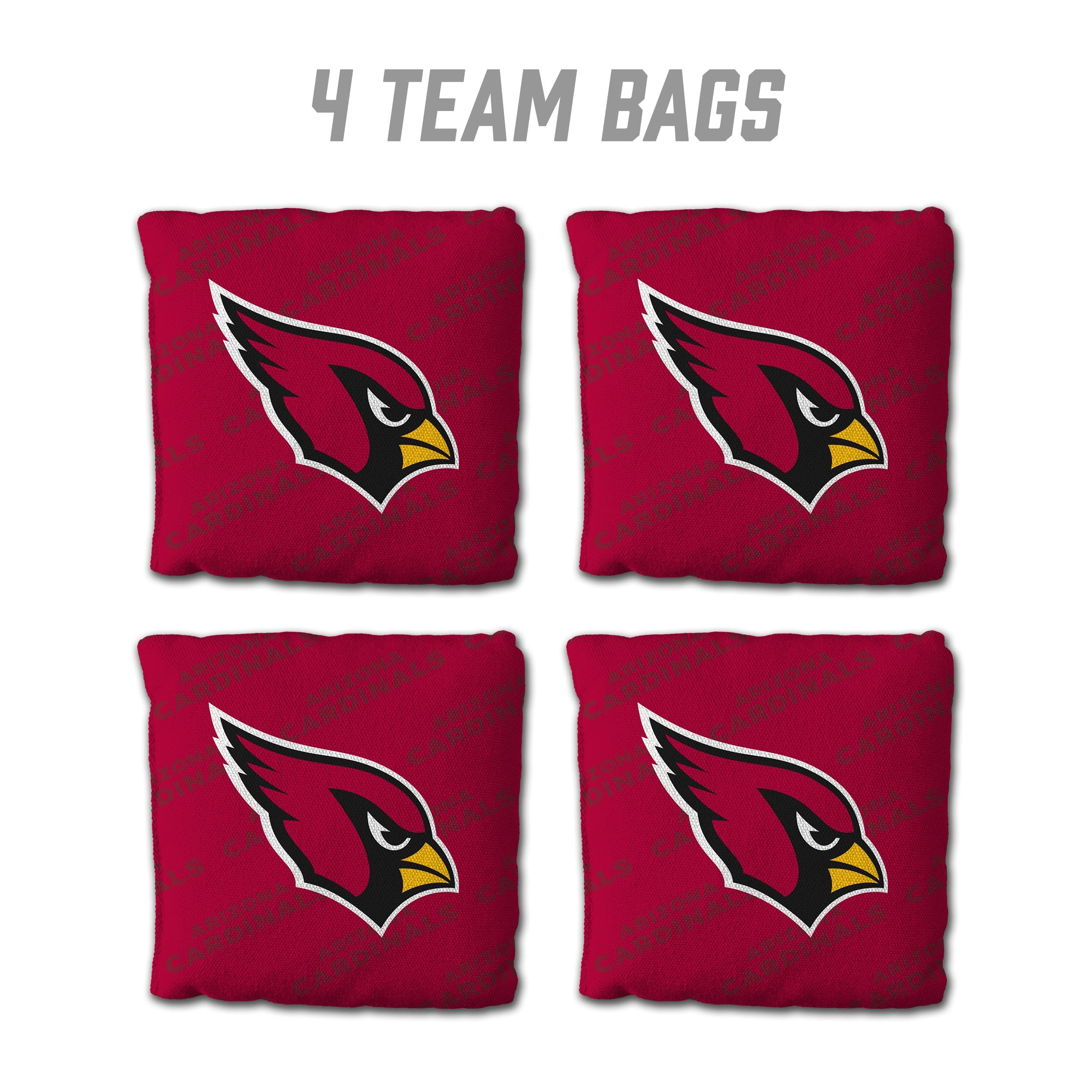 YouTheFan NFL Arizona Cardinals Cornhole Bags - 4PK - Red - Sports Collectibles, Sports Memorabilia, Sports Fan Shop, Sports Gifts