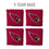 YouTheFan NFL Arizona Cardinals Cornhole Bags - 4PK - Red - Sports Collectibles, Sports Memorabilia, Sports Fan Shop, Sports Gifts