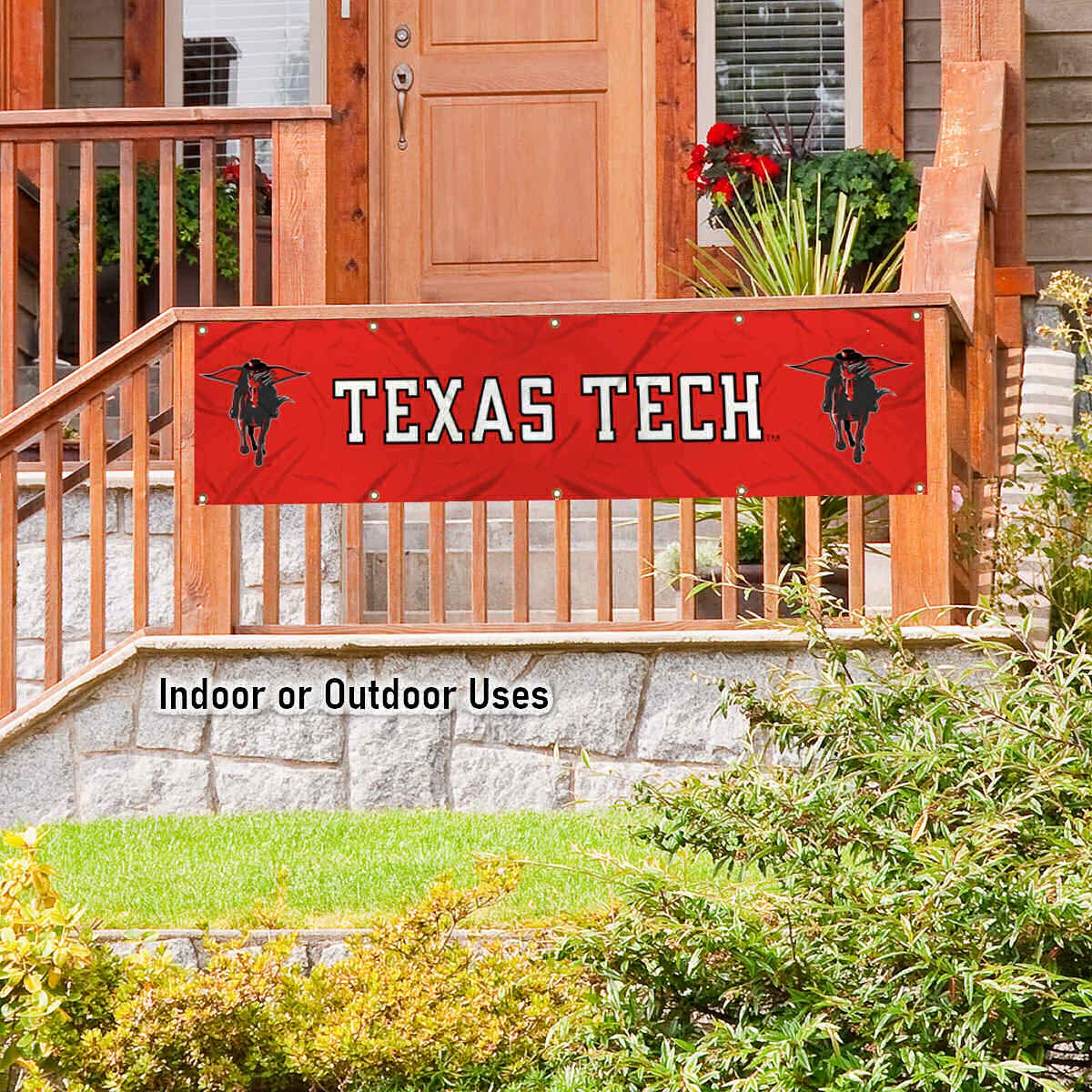 College Flags & Banners Co. Texas Tech Red Raiders Large 2x8 Foot Banner - Sports Collectibles, Sports Memorabilia, Sports Fan Shop, Sports Gifts