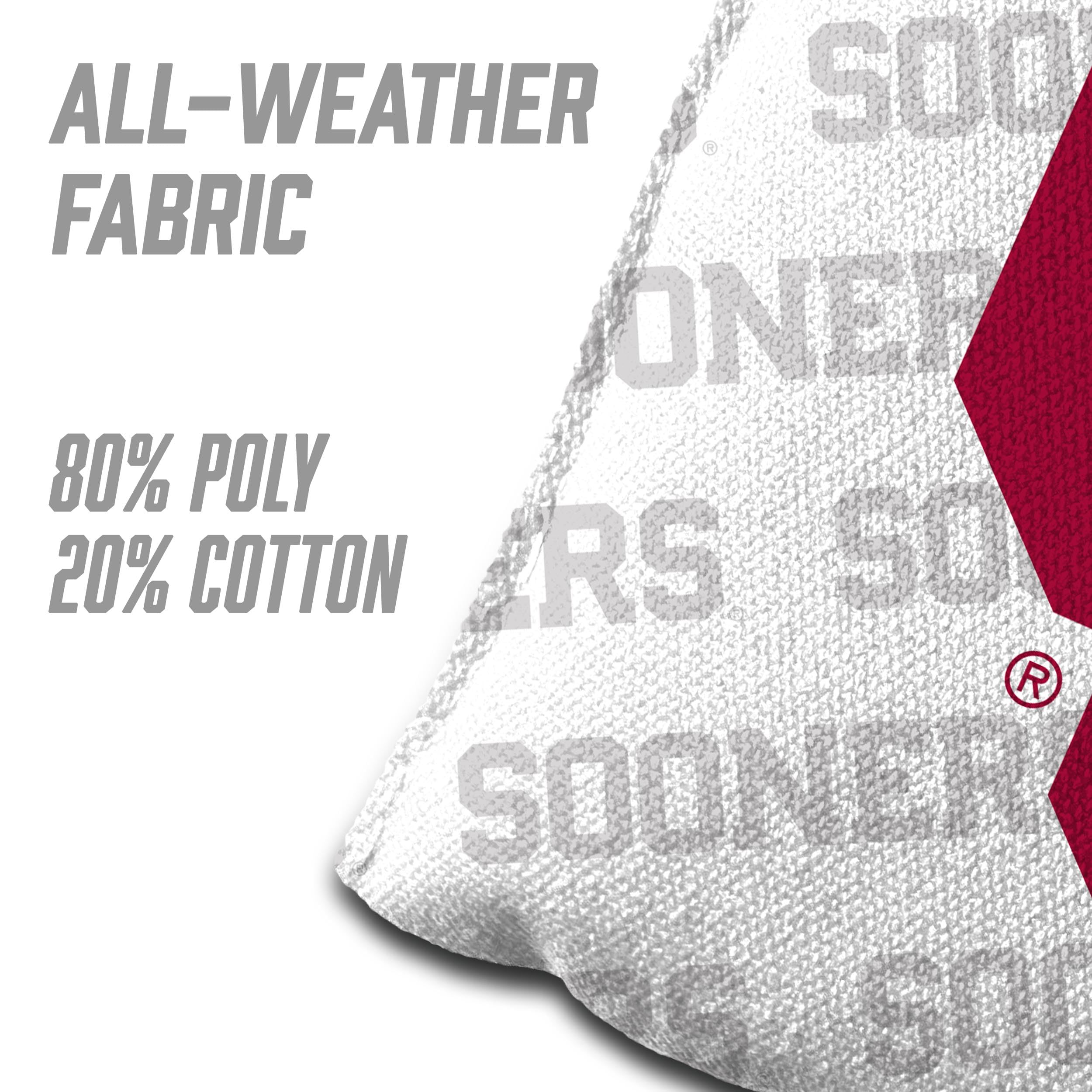 YouTheFan NCAA Oklahoma Sooners Cornhole Bags - 4PK - White - Sports Collectibles, Sports Memorabilia, Sports Fan Shop, Sports Gifts