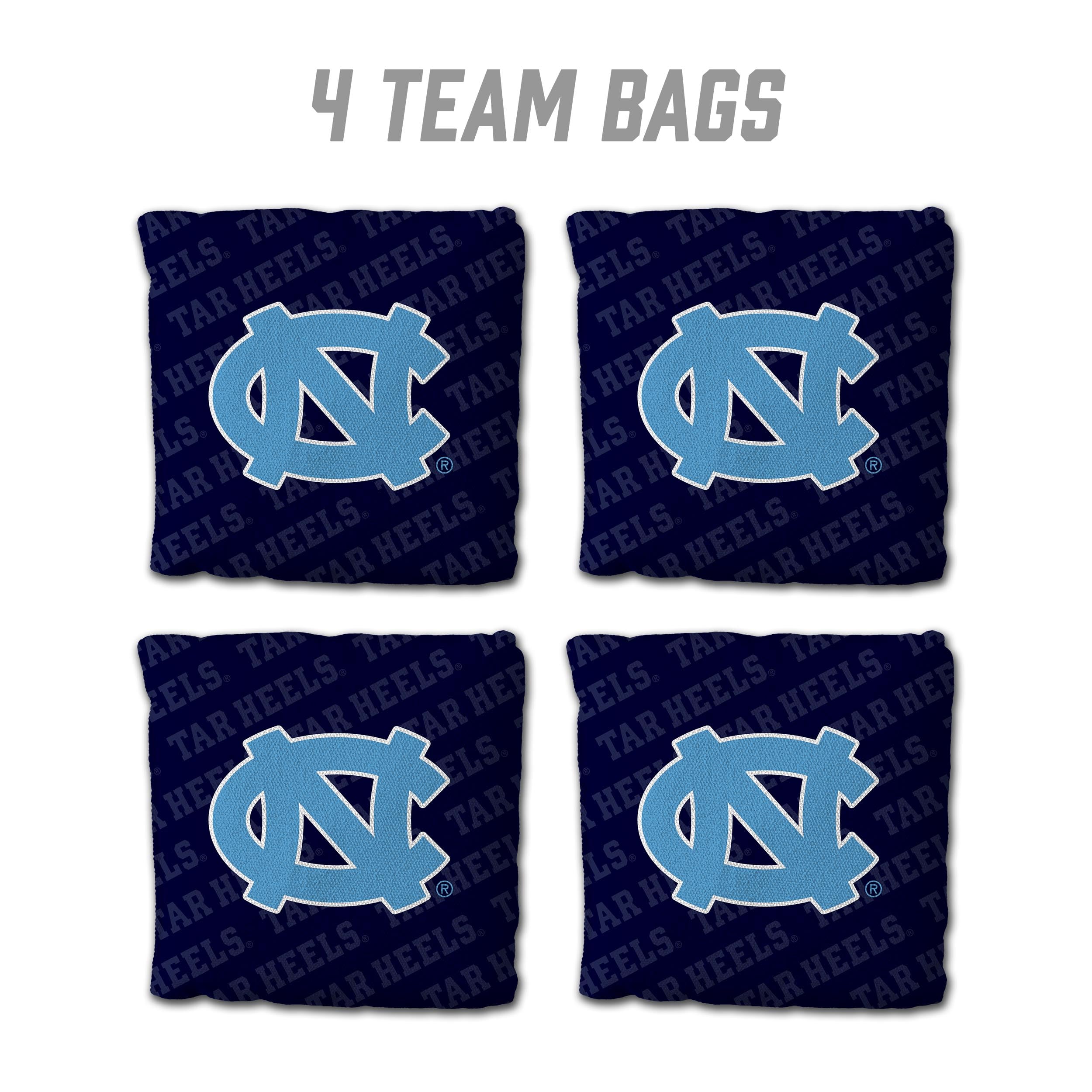 YouTheFan NCAA North Carolina Tar Heels Cornhole Bags - 4PK - Blue - Sports Collectibles, Sports Memorabilia, Sports Fan Shop, Sports Gifts