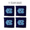 YouTheFan NCAA North Carolina Tar Heels Cornhole Bags - 4PK - Blue - Sports Collectibles, Sports Memorabilia, Sports Fan Shop, Sports Gifts