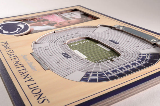 YouTheFan NCAA Penn State Nittany Lions 3D StadiumView Picture Frame - Beaver Stadium, 12" x 8" - Sports Collectibles, Sports Memorabilia, Sports Fan Shop, Sports Gifts