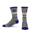 For Bare Feet Mens NCAA Washington Huskies 5 Star Crew Sock Marble Grey Large - Sports Gifts, Sports Memorabilia, Sports Collectibles, Fan Shop
