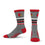 For Bare Feet Mens NCAA Louisville Cardinals 5 Star Crew Sock Marble Grey Large - Sports Gifts, Sports Memorabilia, Sports Collectibles, Fan Shop