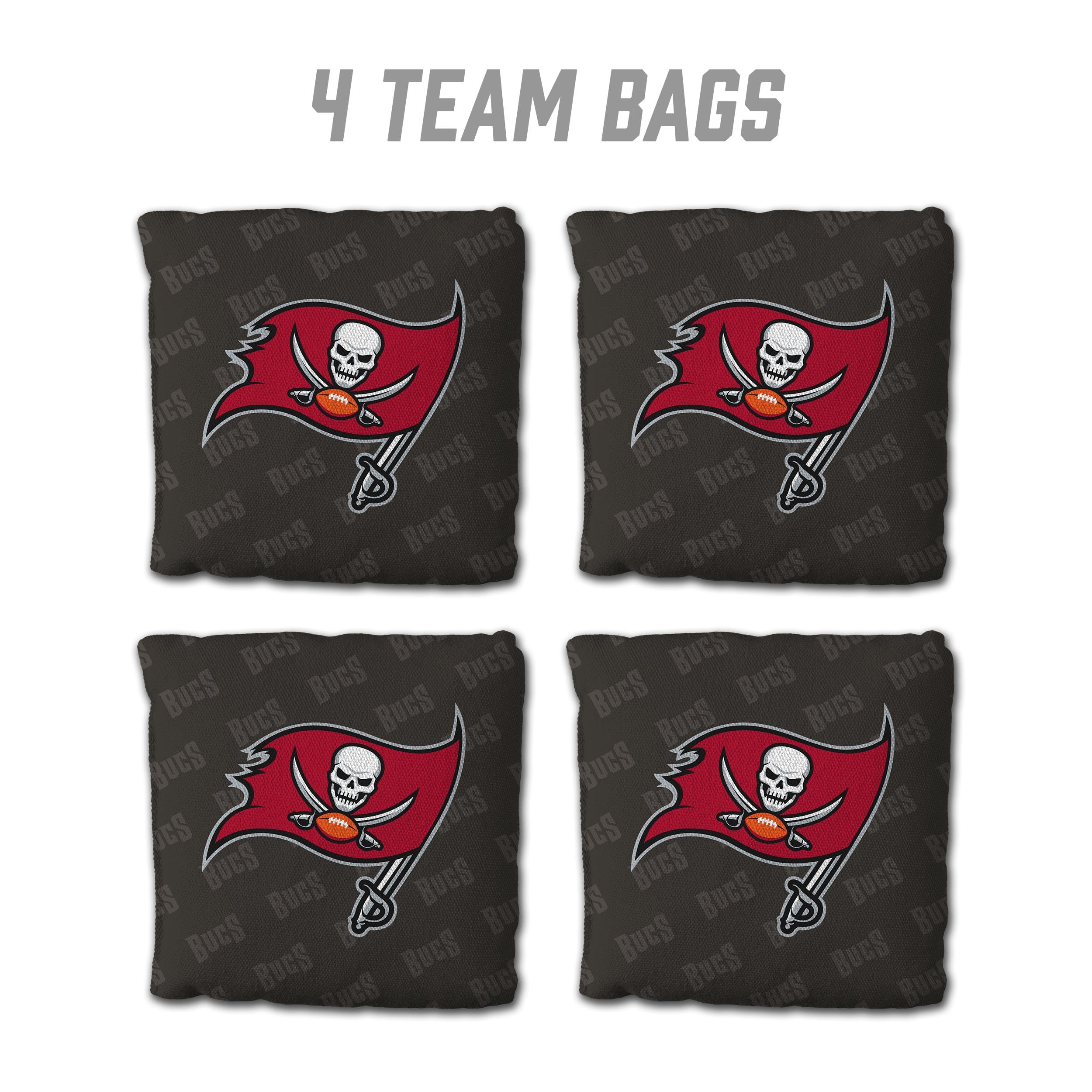 YouTheFan NFL Tampa Bay Buccaneers Cornhole Bags - 4PK - Grey - Sports Collectibles, Sports Memorabilia, Sports Fan Shop, Sports Gifts