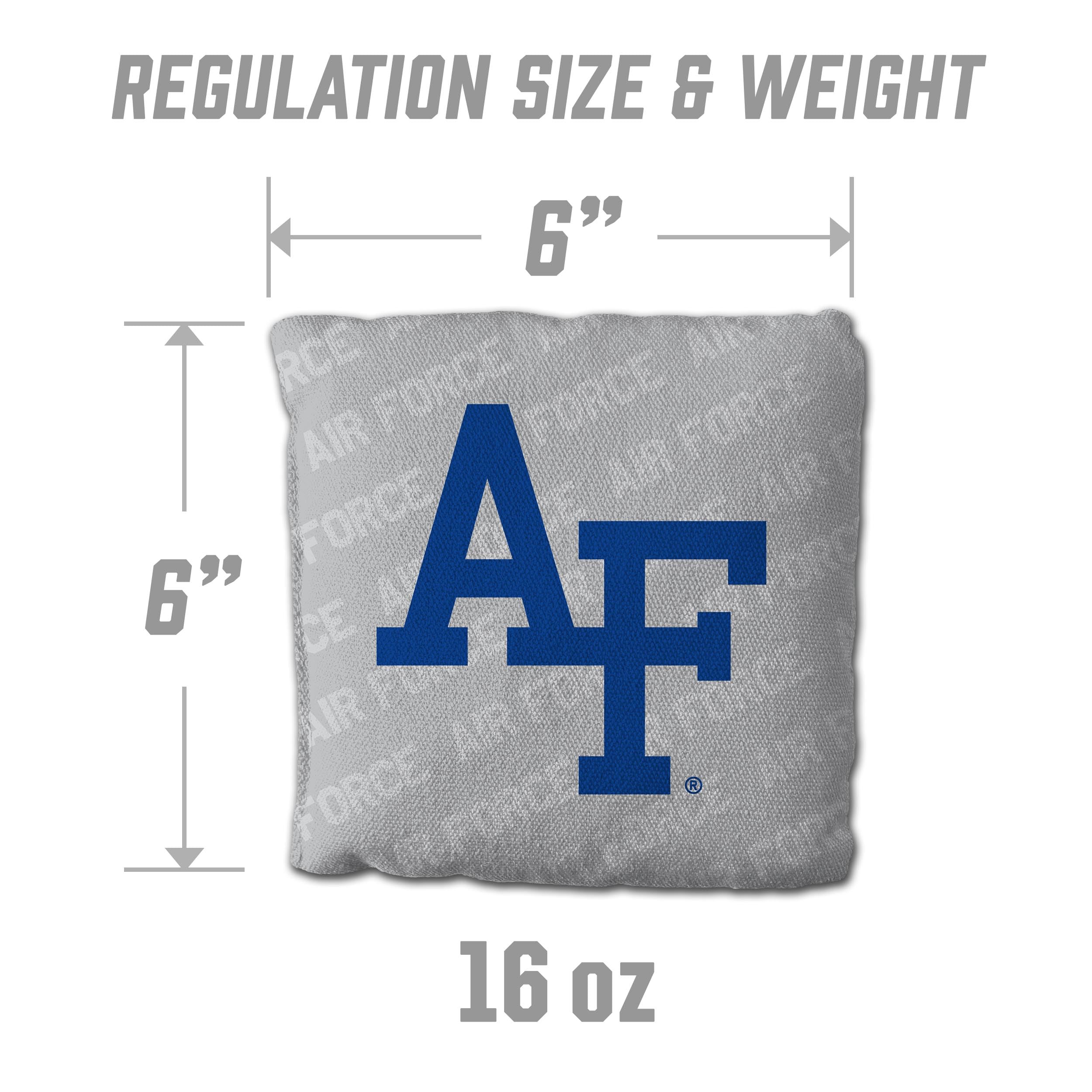 YouTheFan NCAA Air Force Academy Cornhole Bags - 4PK - Grey - Sports Collectibles, Sports Memorabilia, Sports Fan Shop, Sports Gifts