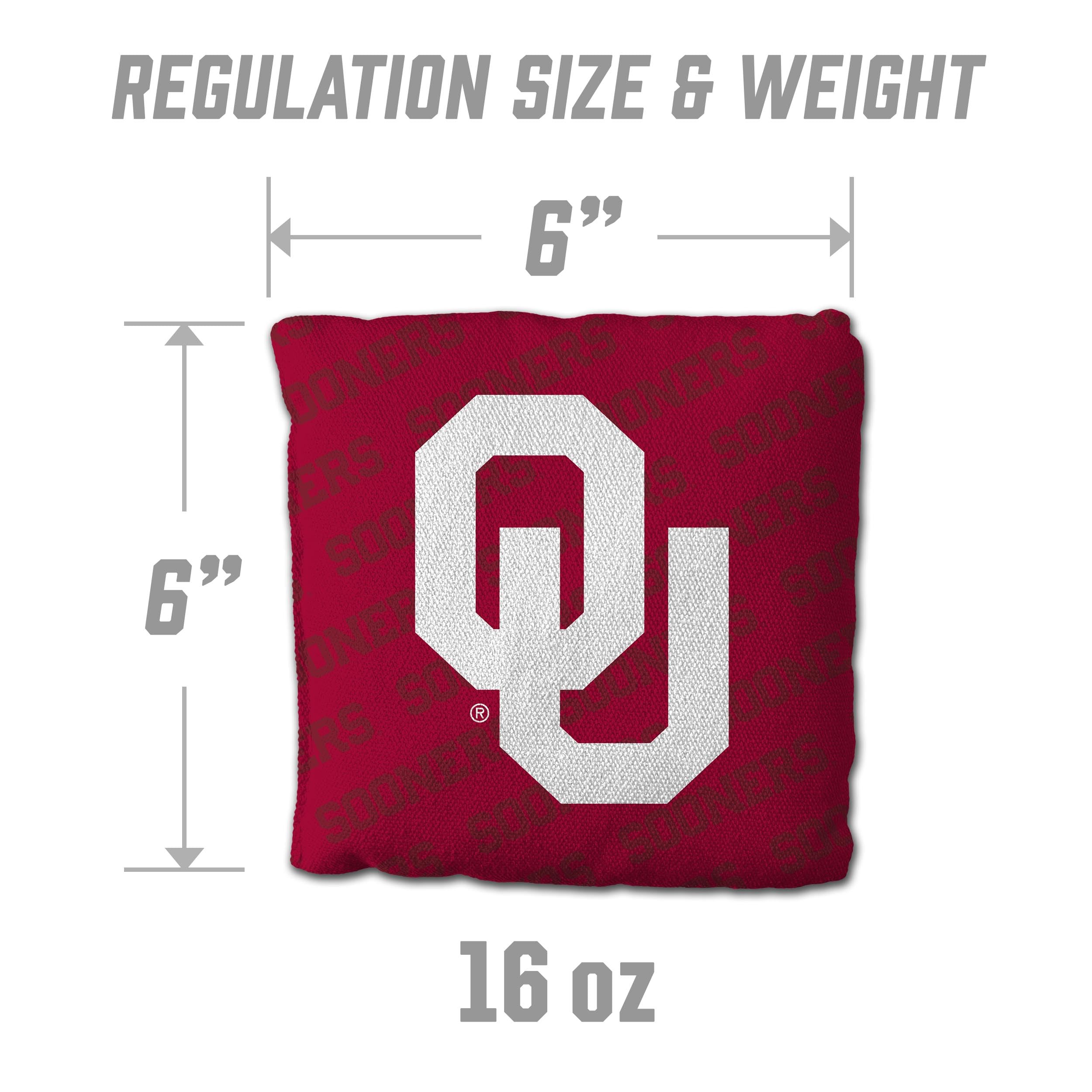 YouTheFan NCAA Oklahoma Sooners Cornhole Bags - 4PK - Red - Sports Collectibles, Sports Memorabilia, Sports Fan Shop, Sports Gifts