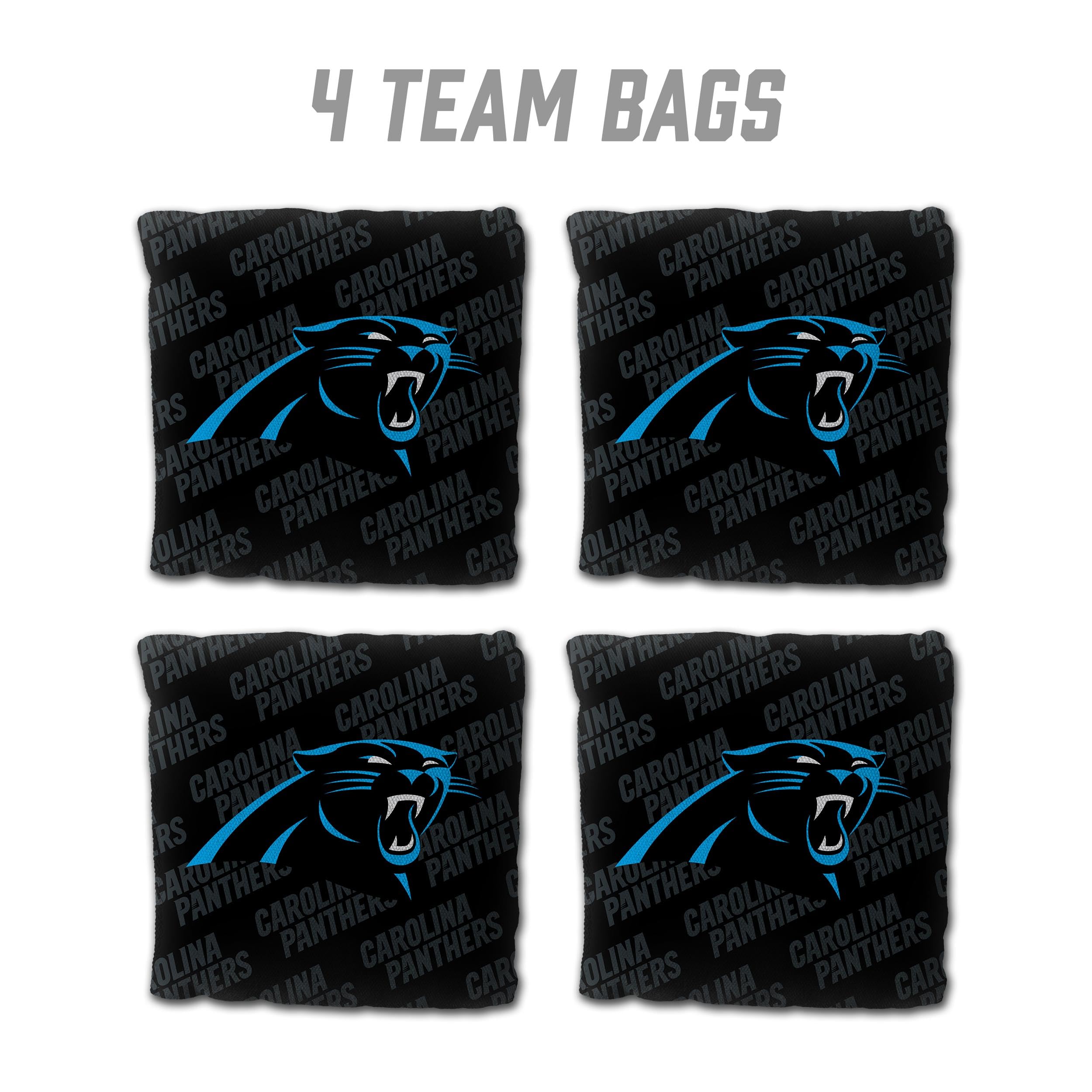 YouTheFan NFL Carolina Panthers Cornhole Bags - 4PK - Black - Sports Collectibles, Sports Memorabilia, Sports Fan Shop, Sports Gifts