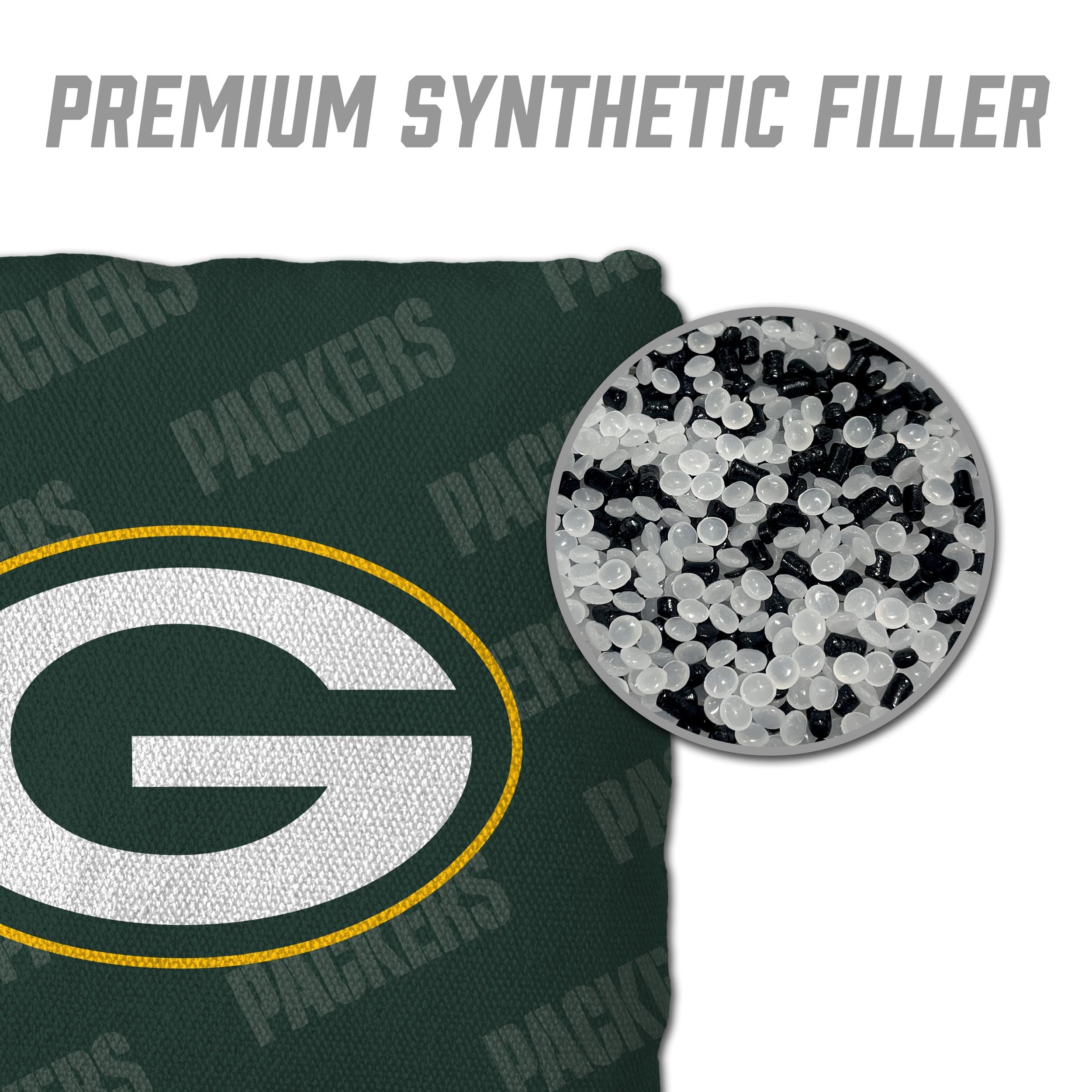 YouTheFan NFL Green Bay Packers Cornhole Bags - 4PK - Green - Sports Collectibles, Sports Memorabilia, Sports Fan Shop, Sports Gifts