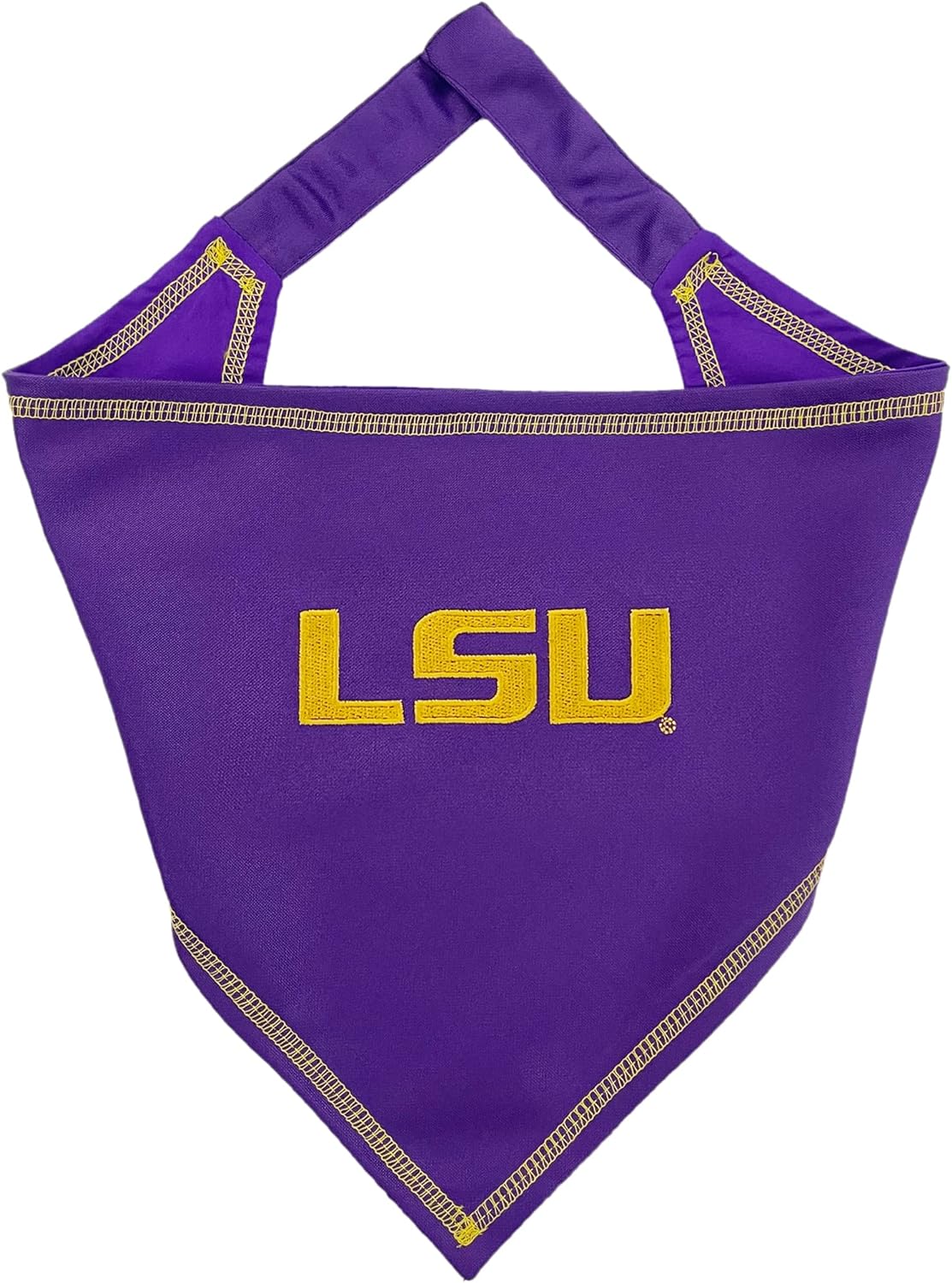LSU Tie Around Bandana Pets First - Sports Collectibles, Sports Memorabilia, Sports Fan Shop, Sports Gifts