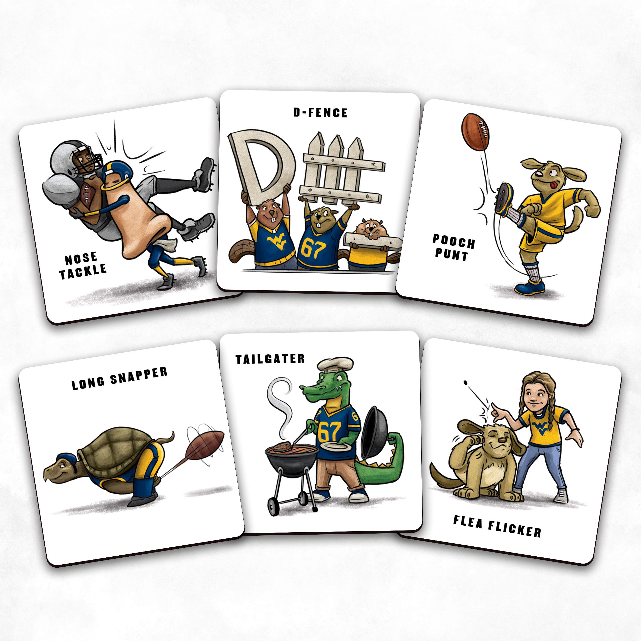 YouTheFan NCAA West Virginia Mountaineers Licensed Memory Match Game - Sports Collectibles, Sports Memorabilia, Sports Fan Shop, Sports Gifts