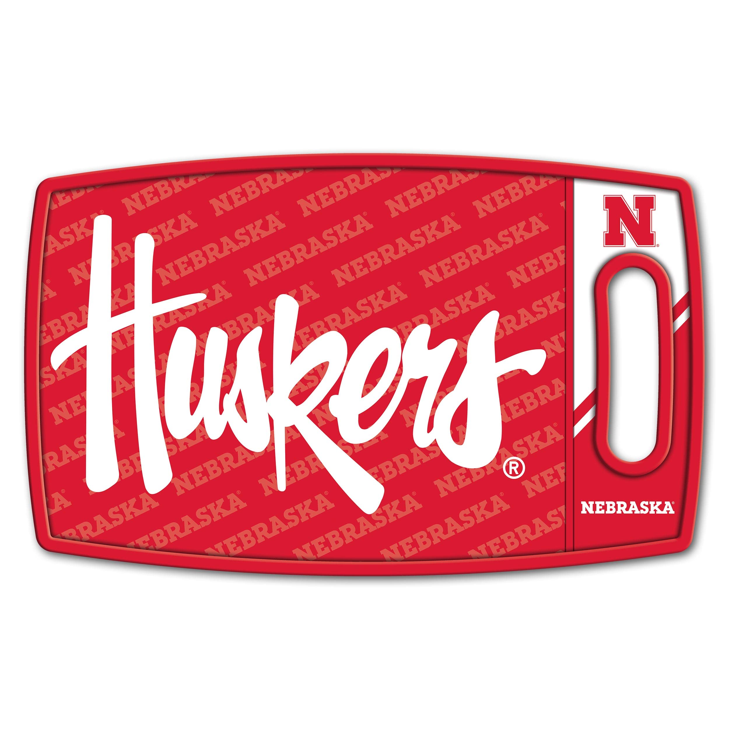 YouTheFan NCAA Nebraska Cornhuskers Logo Series Cutting Board - Sports Collectibles, Sports Memorabilia, Sports Fan Shop, Sports Gifts
