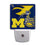 YouTheFan NCAA Michigan Wolverines Logo Series Nite Light - Sports Collectibles, Sports Memorabilia, Sports Fan Shop, Sports Gifts
