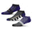 For Bare Feet NFL BALTIMORE RAVENS Stripe Stack 3 Pack Ankle Sock Team Colors Large - Sports Gifts, Sports Memorabilia, Sports Collectibles, Fan Shop