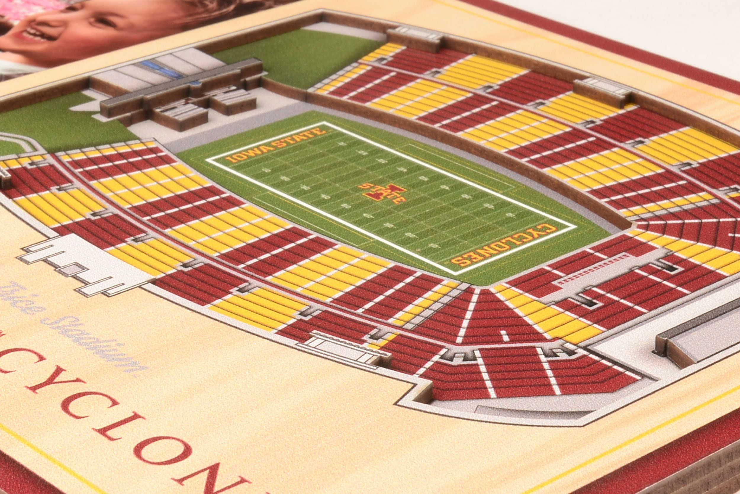 YouTheFan NCAA Iowa State Cyclones 3D StadiumView Picture Frame - Jack Trice Stadium - Sports Collectibles, Sports Memorabilia, Sports Fan Shop, Sports Gifts