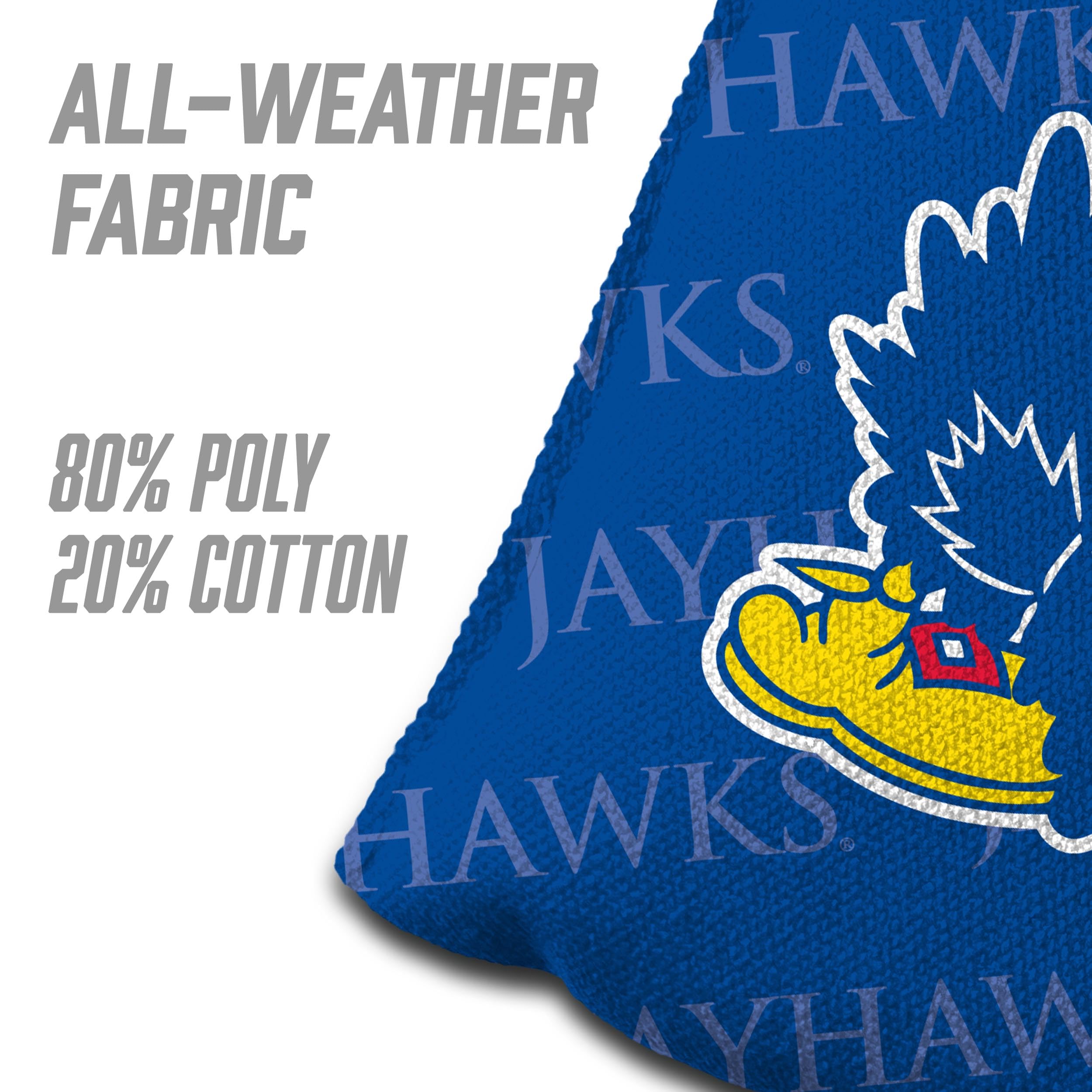 YouTheFan NCAA Kansas Jayhawks Cornhole Bags - 4PK - Blue - Sports Collectibles, Sports Memorabilia, Sports Fan Shop, Sports Gifts