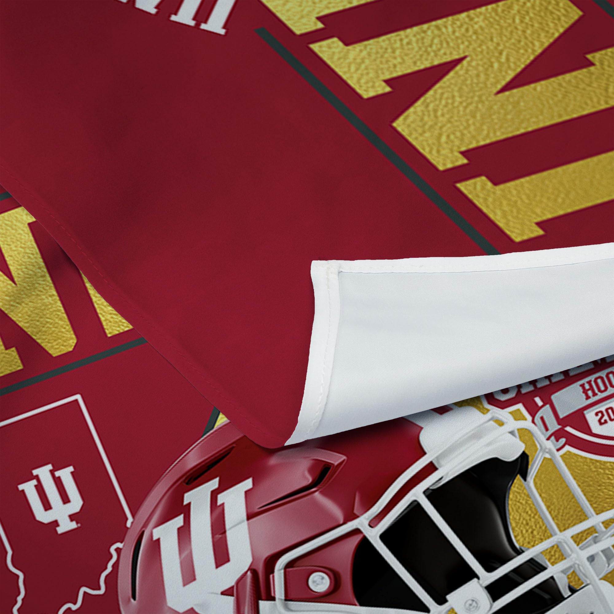 Northwest 2025 NCAA Football Championship Indiana Hoosiers Golden Wall Hanging, 34 x 40 inches - Sports Gifts, Sports Memorabilia, Sports Collectibles, Fan Shop