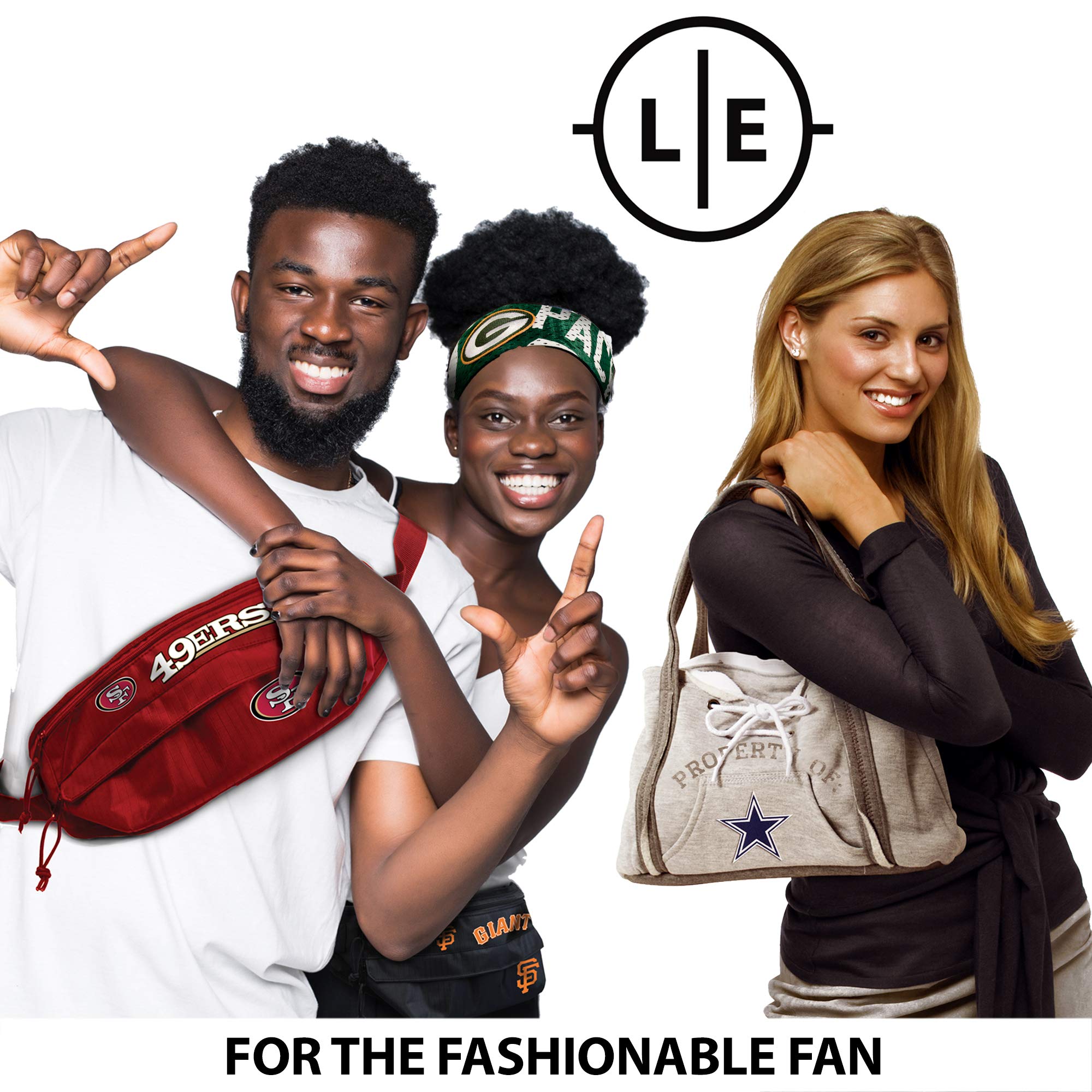 Littlearth NFL Super Bowl LX Champion Seattle Seahawks-Clear Fanny Fan Purse with 3D Logo - Sports Gifts, Sports Memorabilia, Sports Collectibles, Fan Shop